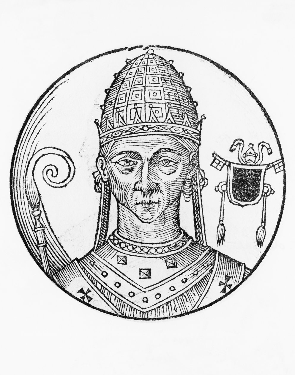 X. János portréja (körülbelül 860-929 körül) alkotó: Unbekannt Unbekannt