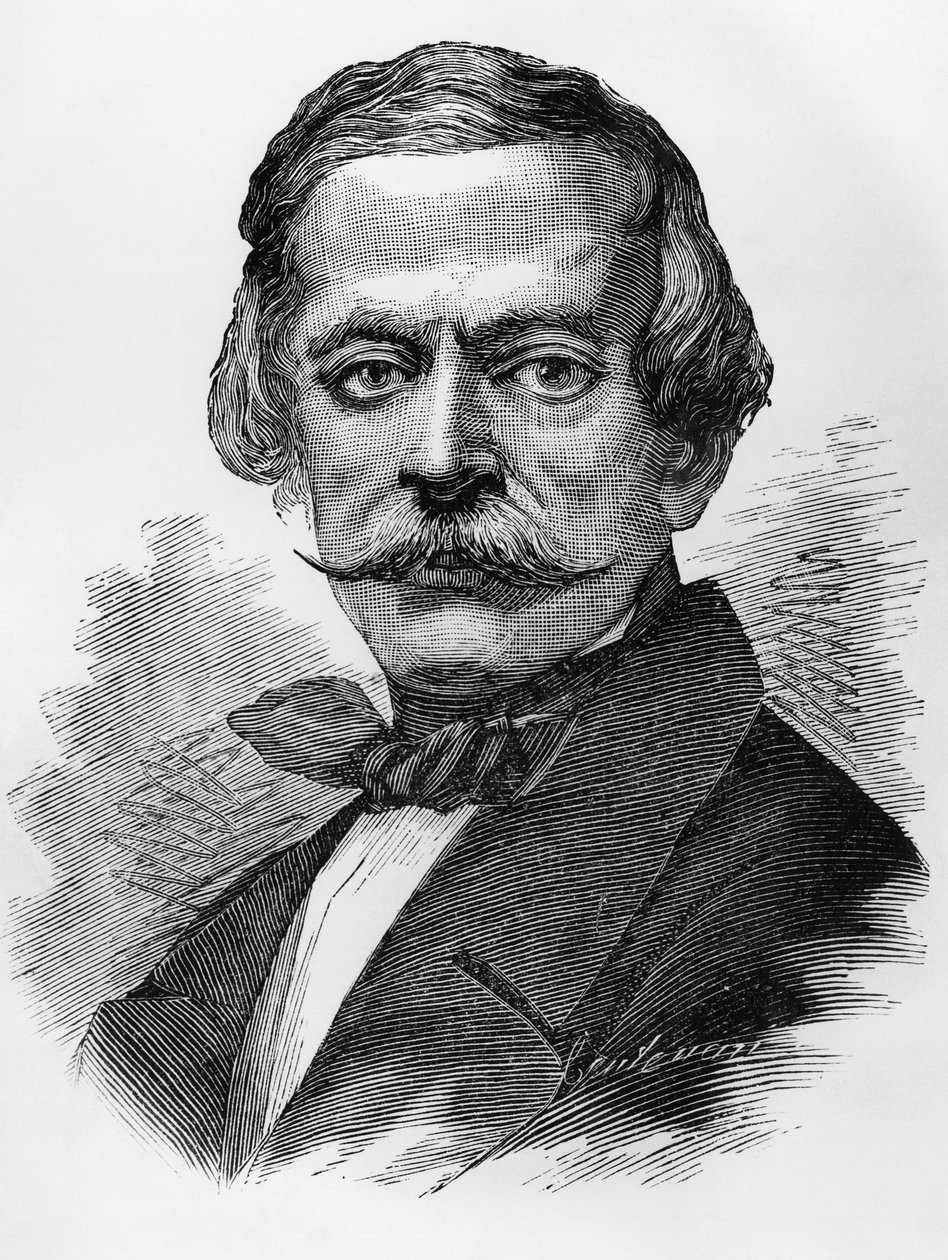 Massimo Taparelli, Azeglio márquess (1798-1866) olasz hazafi, politikus, író és festő portréja, aki 1849 és 1852 között Szardínia miniszterelnöke volt, metszet alkotó: Unbekannt Unbekannt