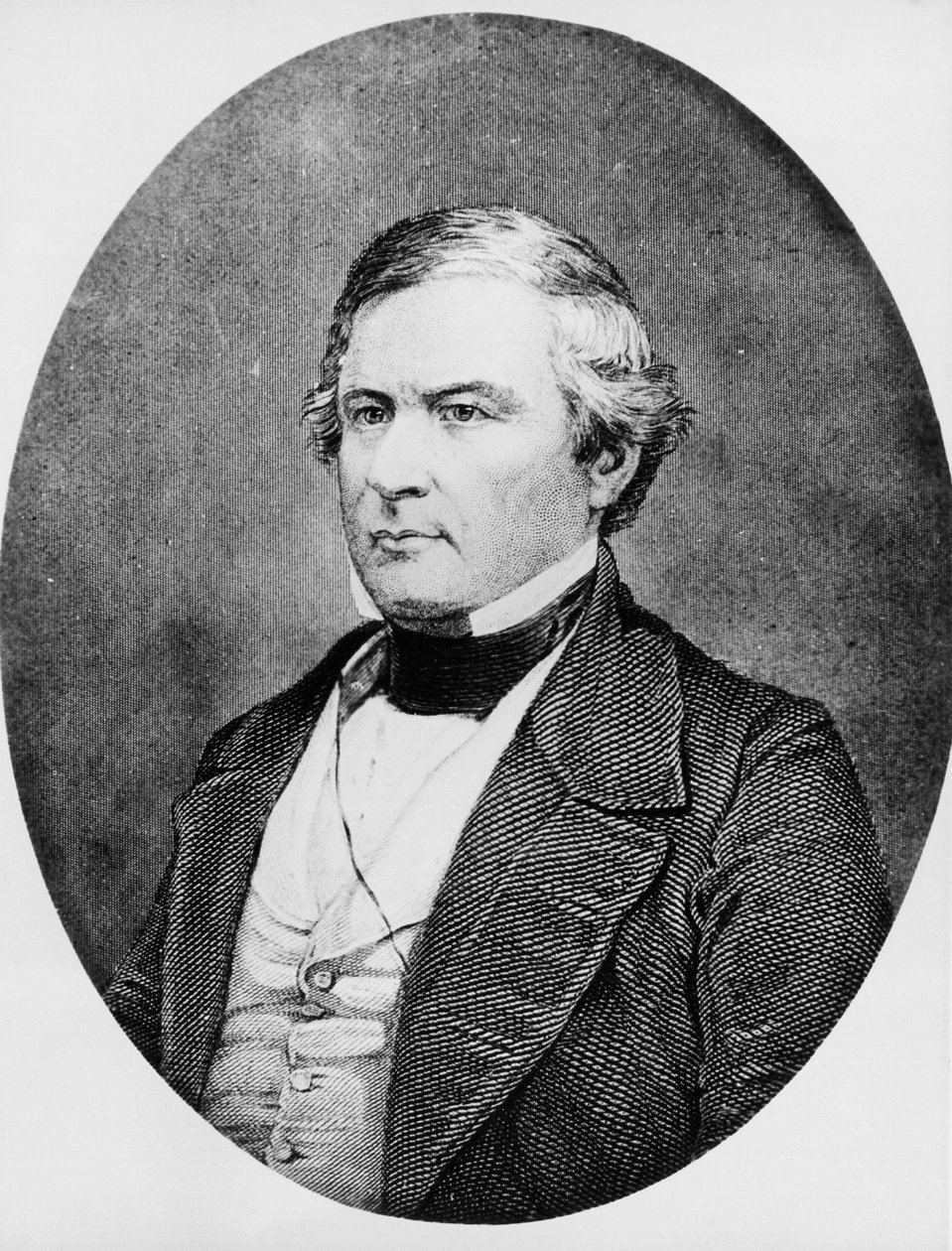 Millard Fillmore (1800-1874), amerikai ügyvéd és politikus portréja, aki 1850 és 1853 között az Egyesült Államok 13. elnöke volt, metszet Mathew Brady (1822-1896) dagerrotípiája nyomán alkotó: Unbekannt Unbekannt