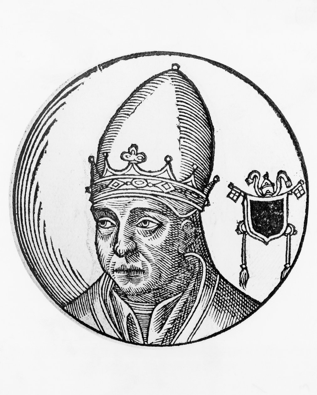 II. Miklós portréja (Gerard of Burgundy, megh. 1061) alkotó: Unbekannt Unbekannt