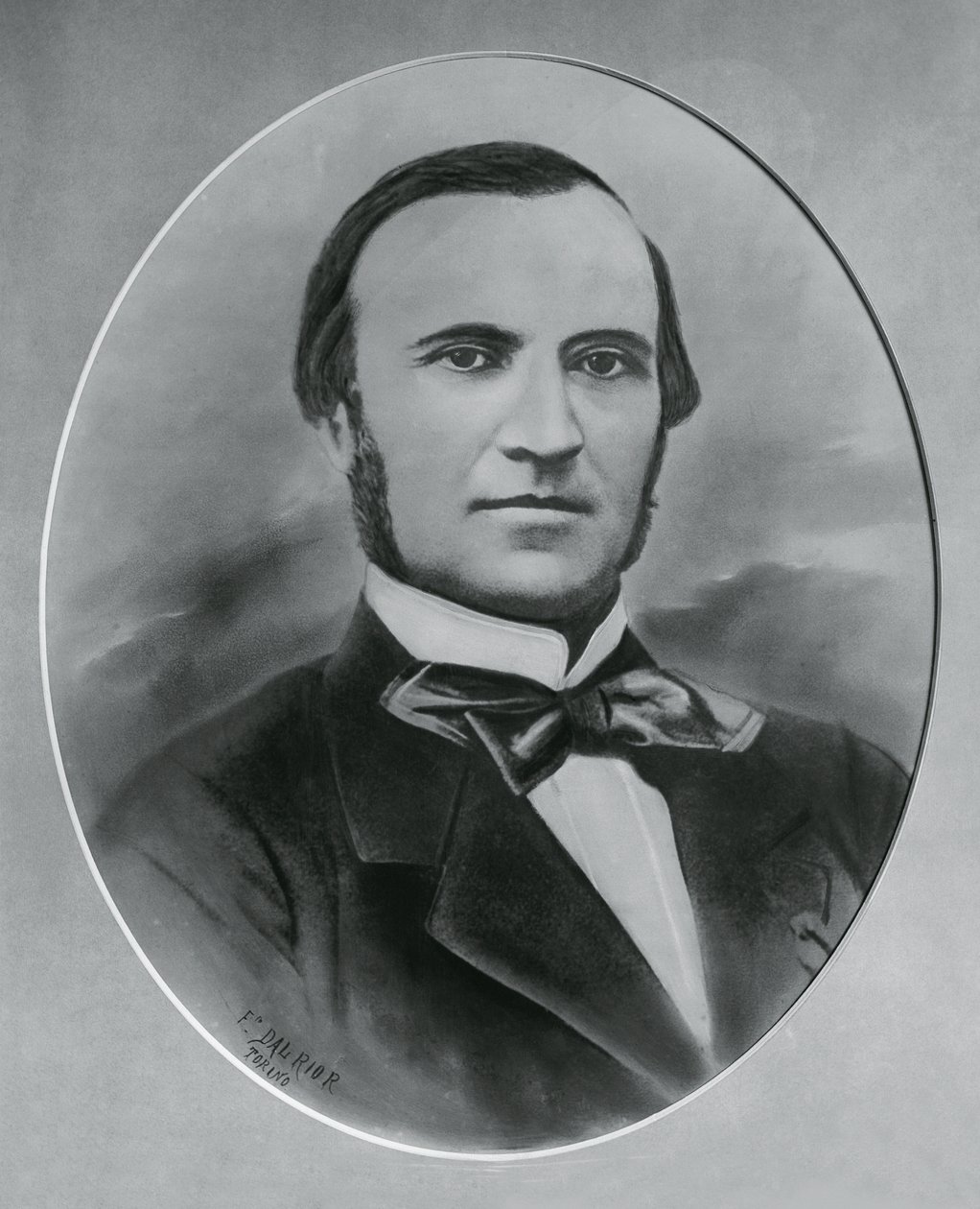 Severino Grattoni (1815-1876) olasz építész és mérnök portréja, metszet alkotó: Unbekannt Unbekannt