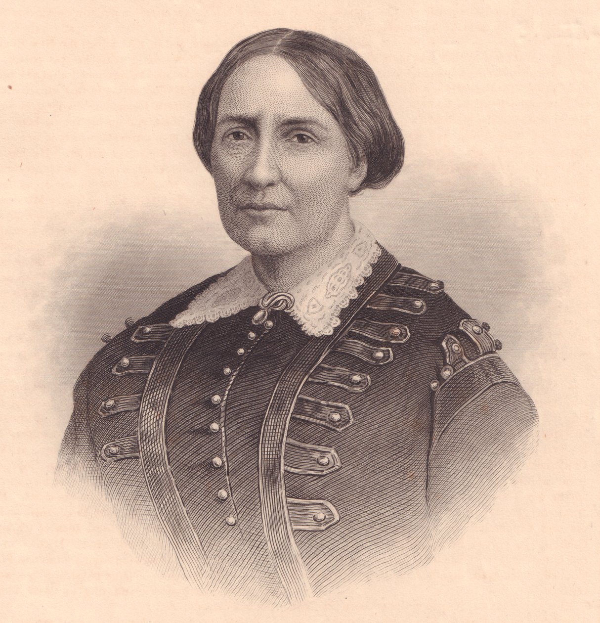 Teresa Christina of Bourbon-Two Sicilies, brazil császárnő (1822-1889) portréja, William Wellstood (1819-1900) metszet, 1870 körül alkotó: Unbekannt Unbekannt