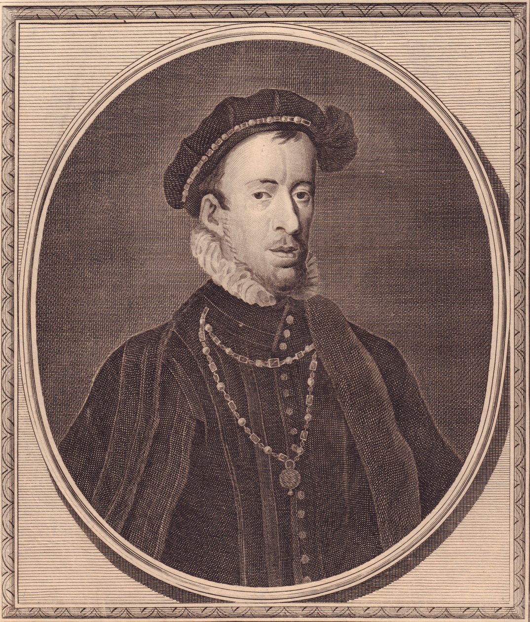 Thomas Howard, Norfolk 4. hercegének (1536-1572) portréja, John Goldar (1729-1795) rézmetszete alkotó: Unbekannt Unbekannt