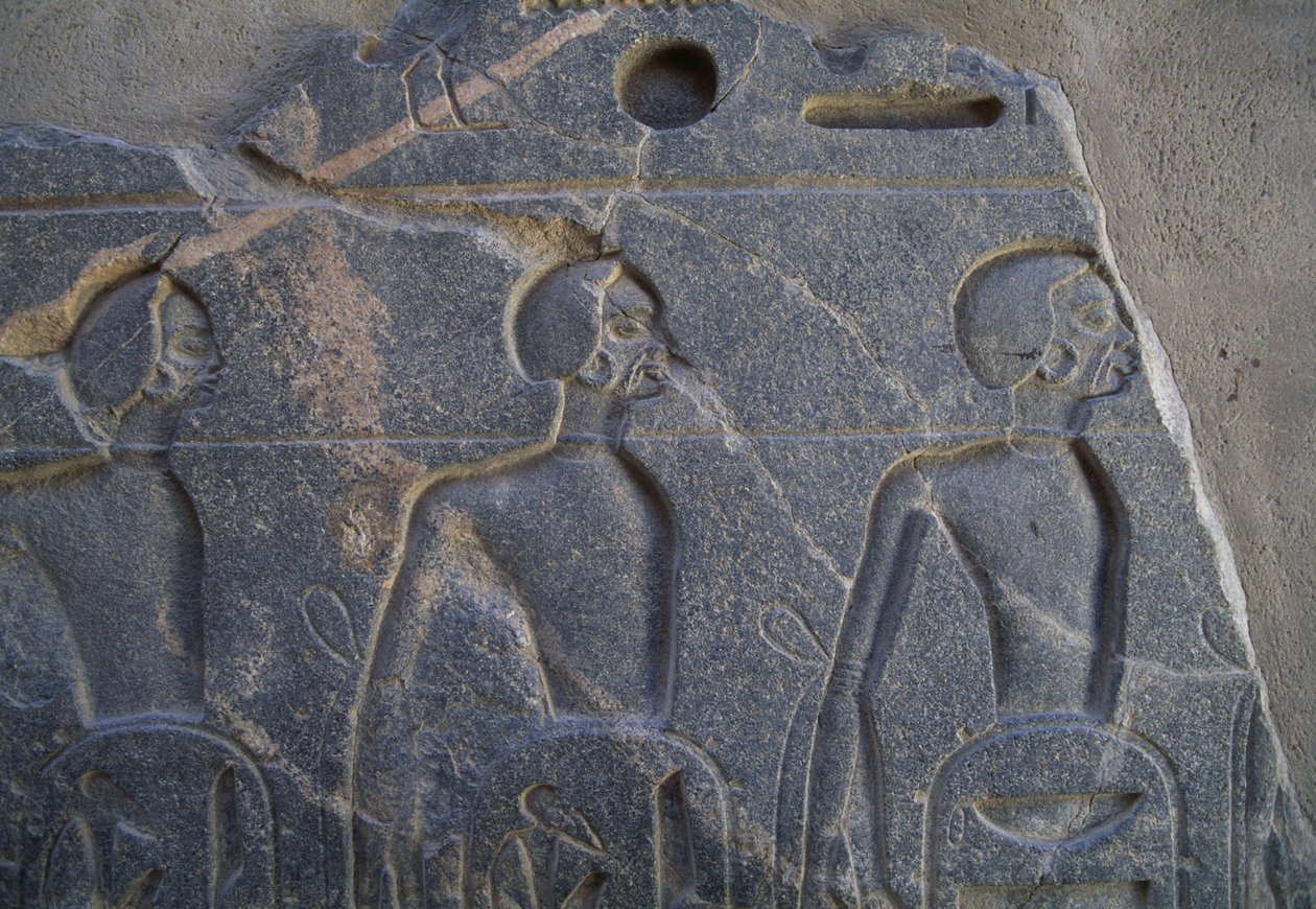 Foglyokat ábrázoló dombormű, Luxor temploma, Théba (UNESCO Világörökség) alkotó: Unbekannt Unbekannt