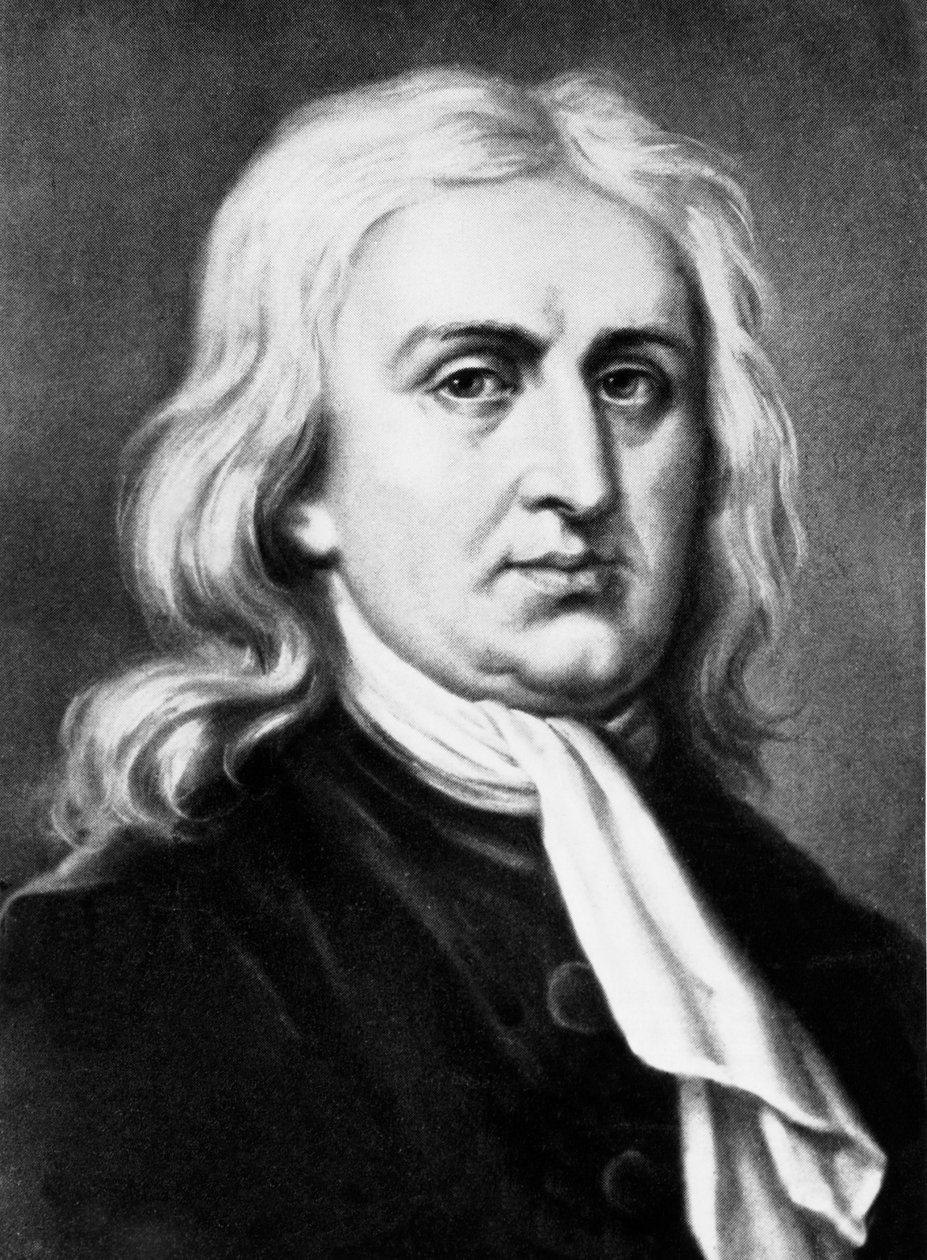 Sir Isaac Newton (f/w fotó) alkotó: Unbekannt Unbekannt