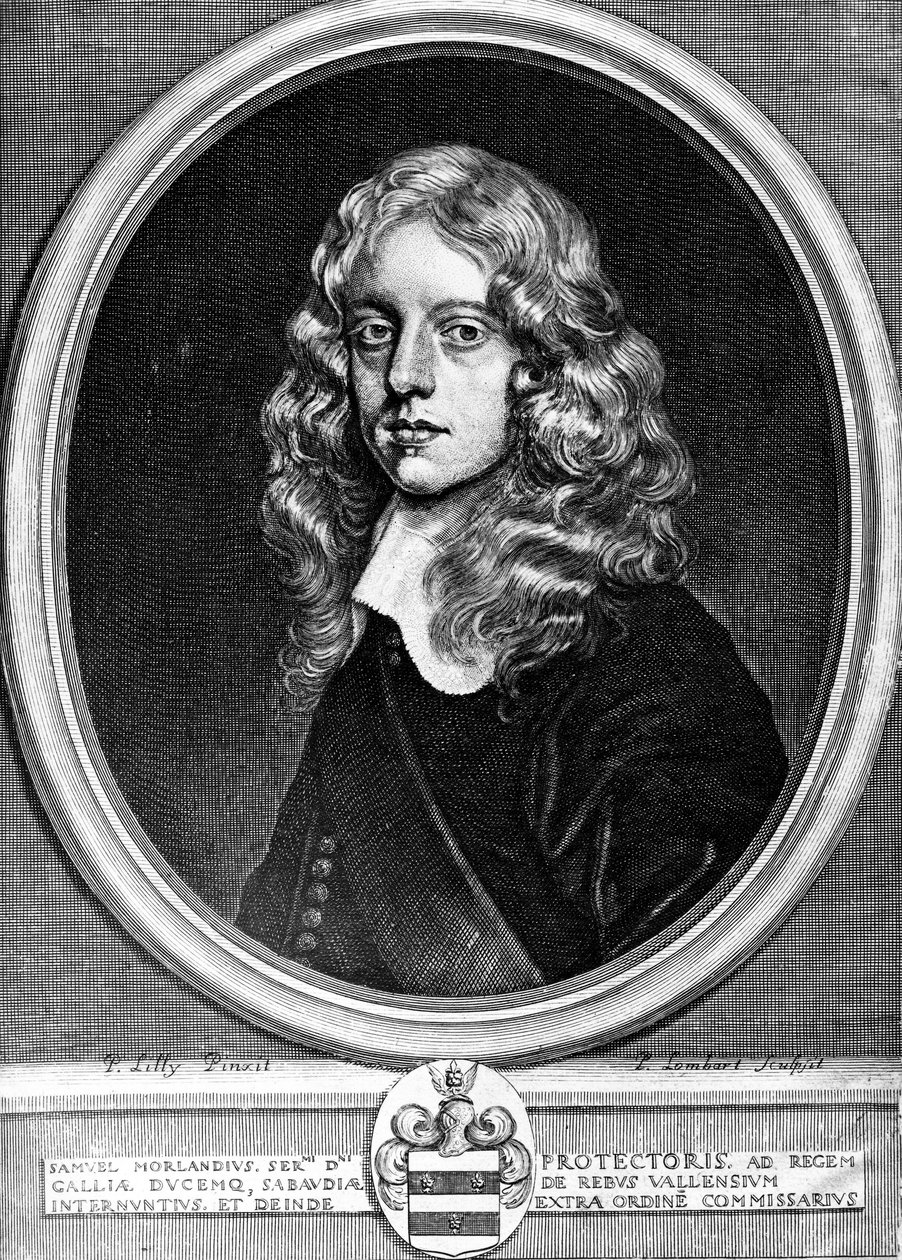 Sir Samuel Morland angol diplomata, matematikus és feltaláló, 1660 körül alkotó: Unbekannt Unbekannt