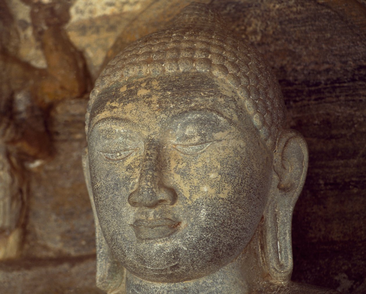 Srí Lanka, Polonnaruwa, Gal Vihara Buddha szobrának részlete (UNESCO világörökségi lista alkotó: Unbekannt Unbekannt