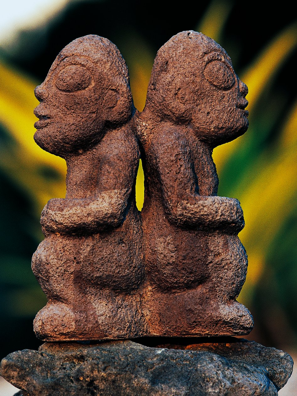 Tiki Gods, Marquesas-szigetek, Francia Polinézia (a Francia Köztársaság tengerentúli területe) alkotó: Unbekannt Unbekannt