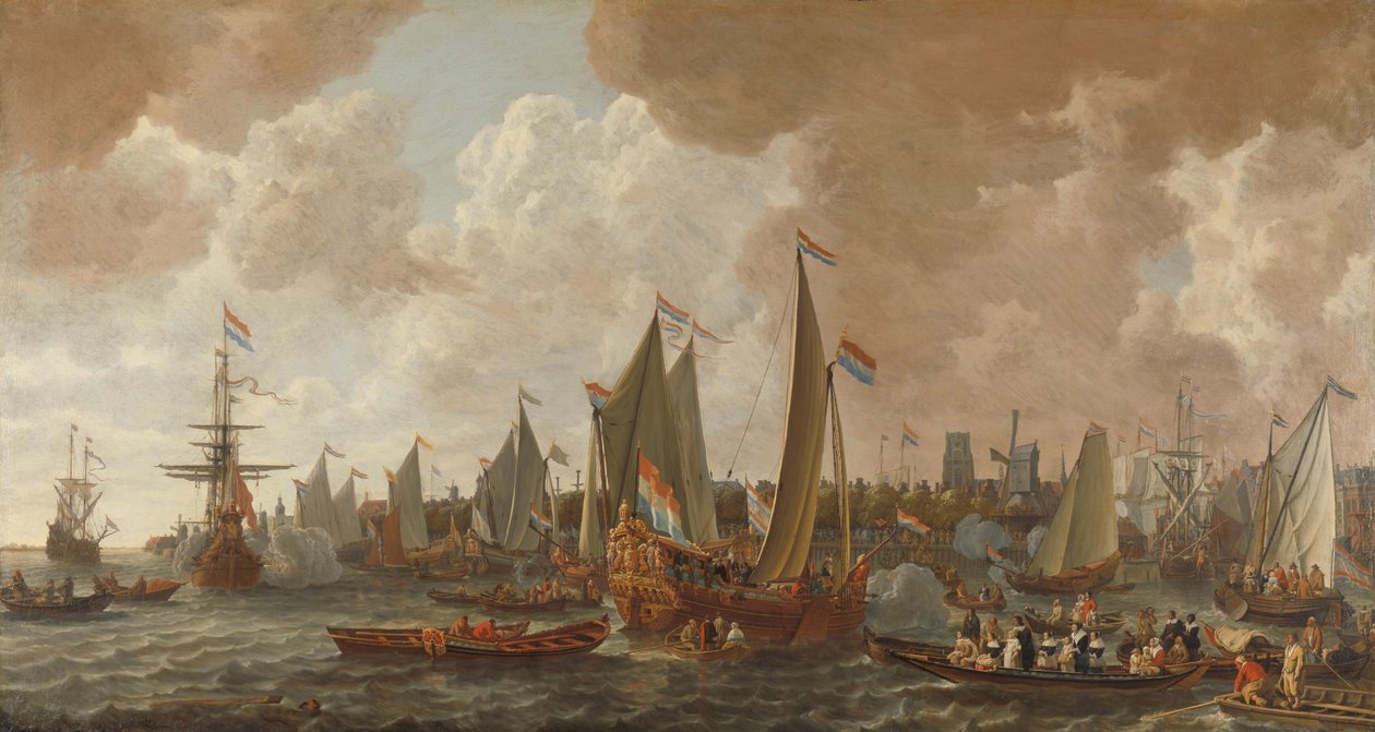 II. Károly angol király érkezése Rotterdamba, 1660. május 24 alkotó: Lieve Pietersz. Verschuier