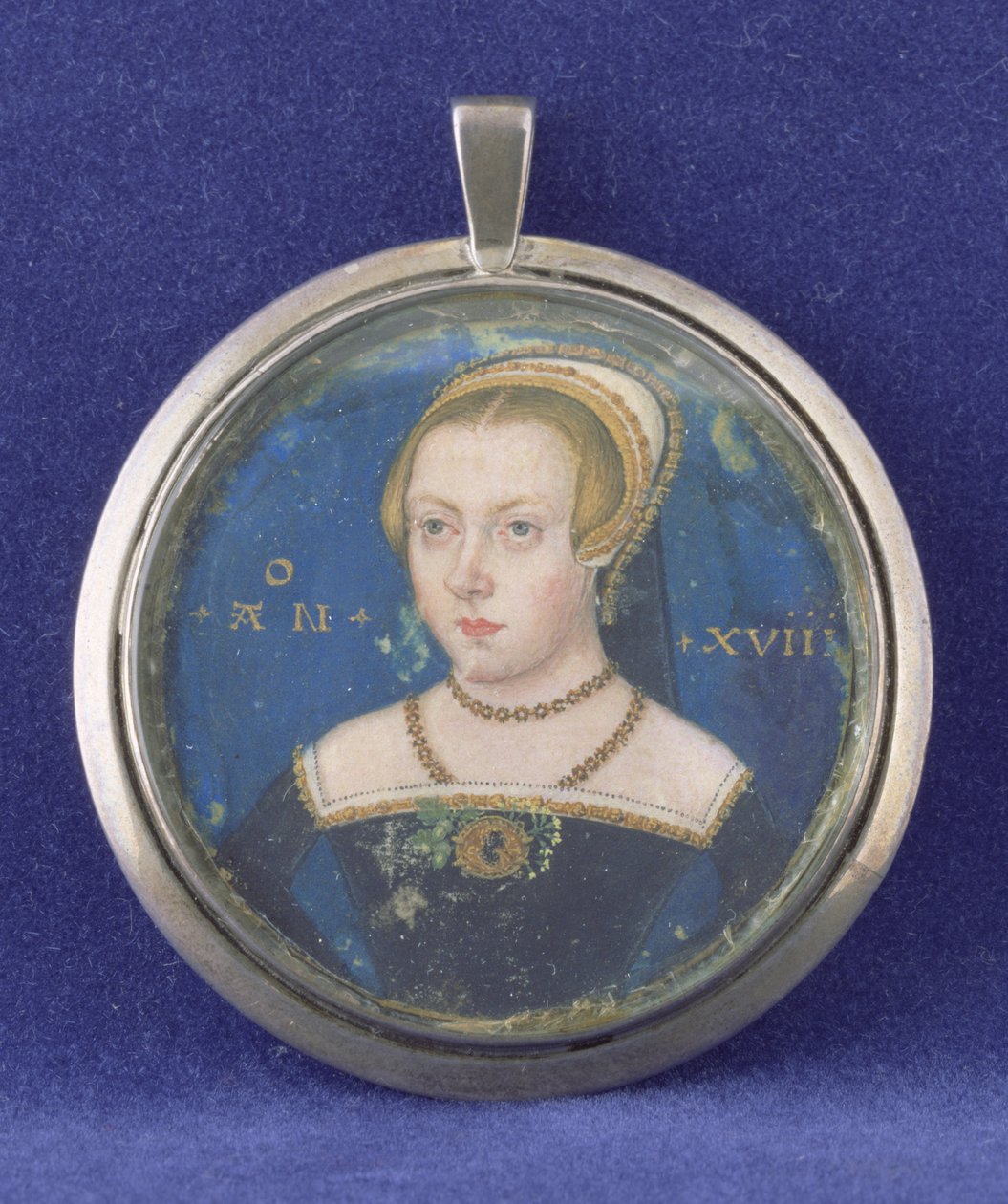 Egy hölgy portréja, esetleg Lady Jane Grey, 1545-47 körül (testszín a kártyán) alkotó: Lievine Teerlink
