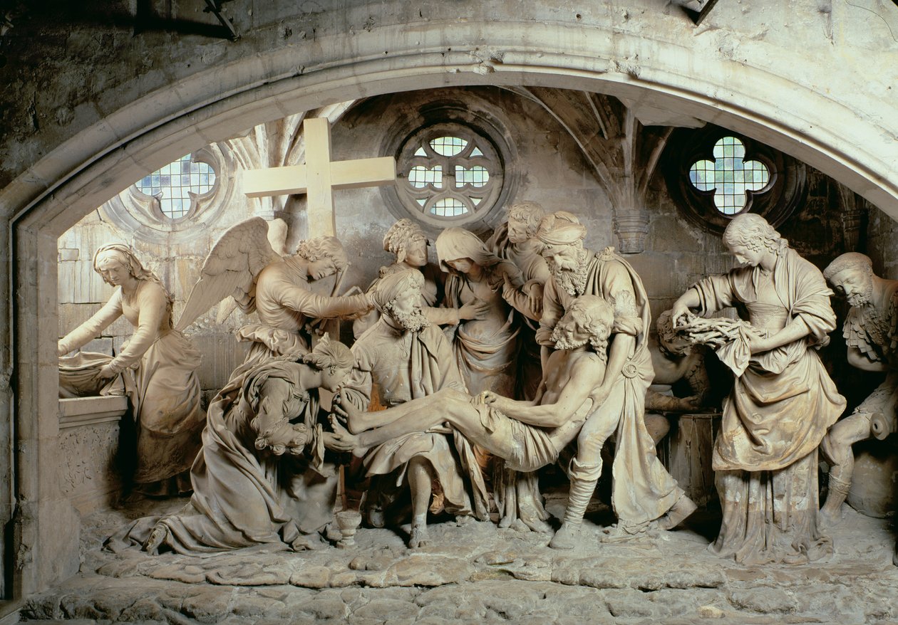 A húsvéti sírkert, 1554-64 alkotó: Ligier Richier