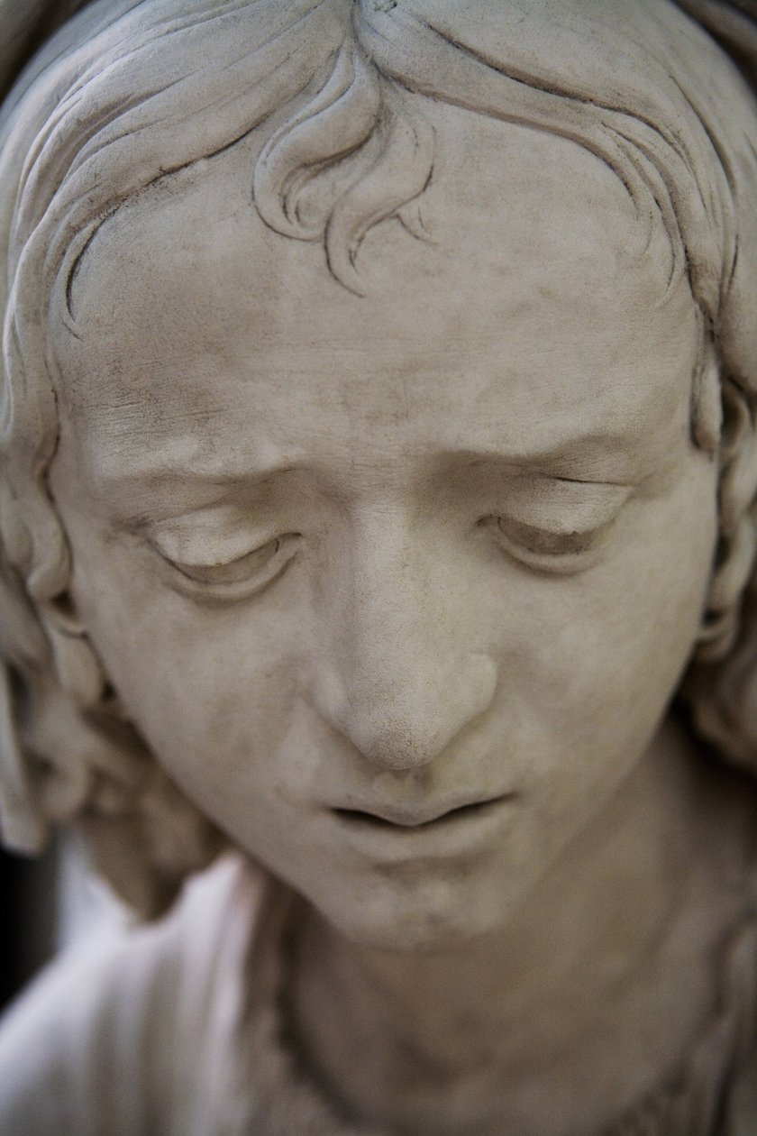 A síremlék és a Szűz ájulása, részlet: Salome feje alkotó: Ligier Richier