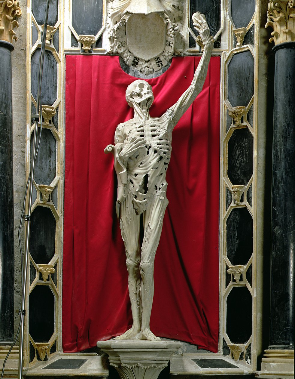 Flayed, avagy A csontváz, Rene de Chalon, Orange hercegének sírja, 1544 körül alkotó: Ligier Richier
