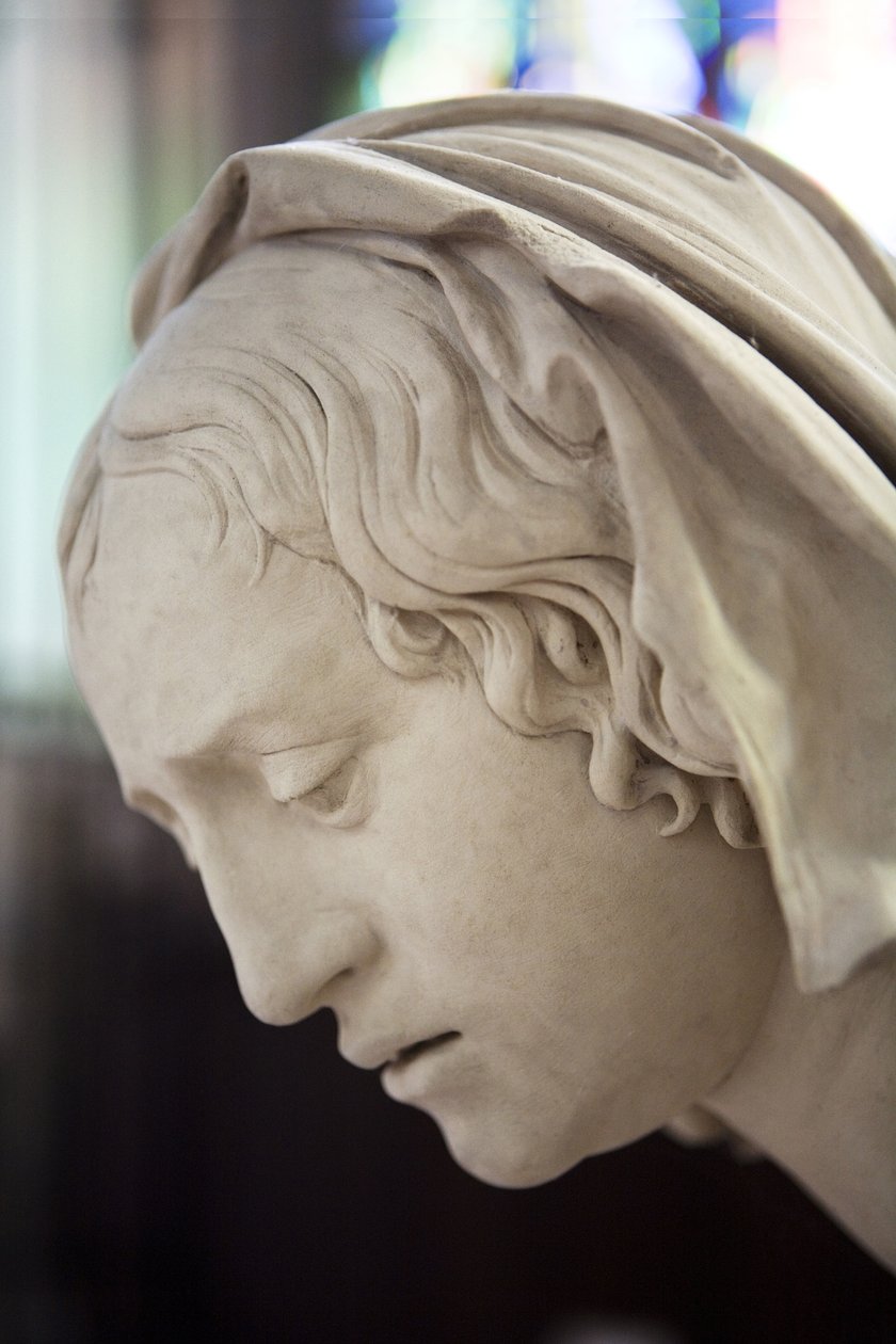 A síremlék és a Szűz ájulása, részlet: Salome feje alkotó: Ligier Richier
