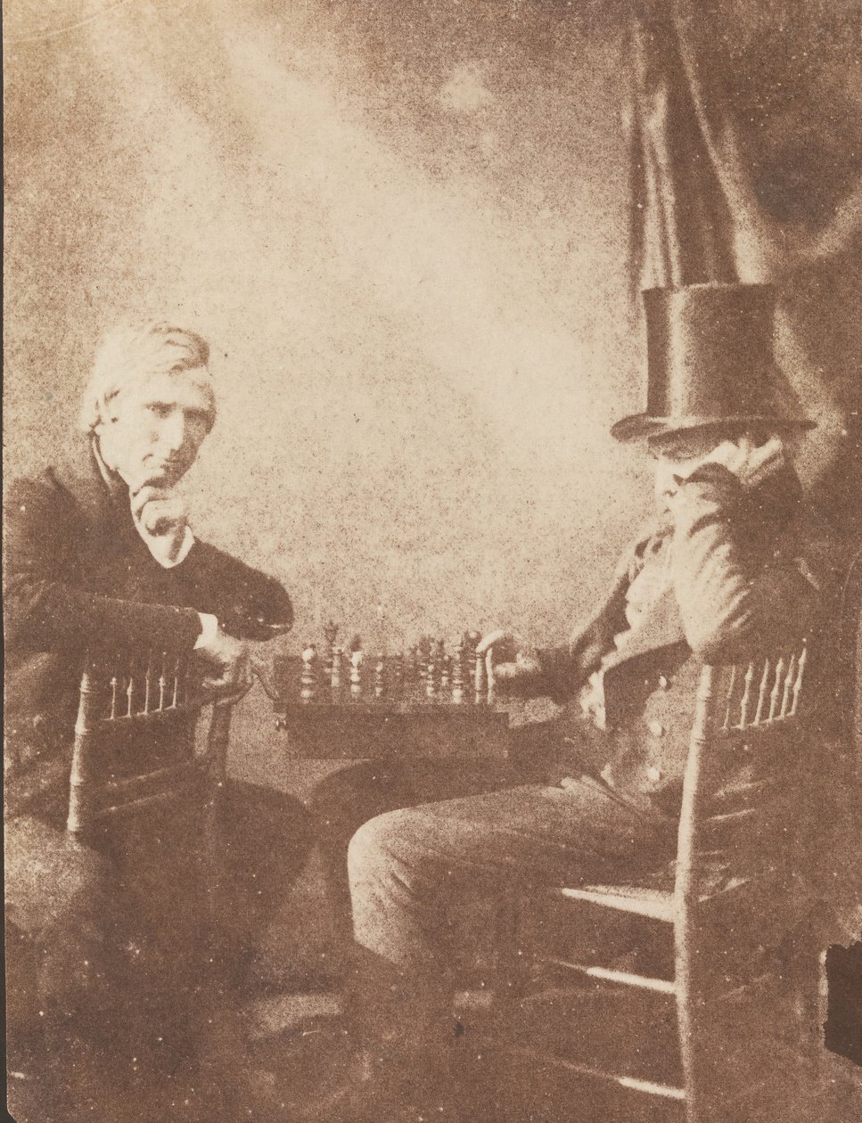 A sakkozók, kb. 1845. alkotó: Likely by Antoine François Jean Claudet.
