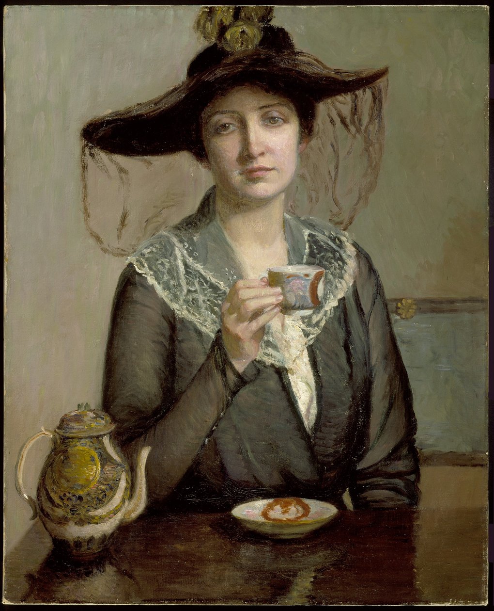 Egy csésze tea, 1900 körül alkotó: Lilla Cabot Perry