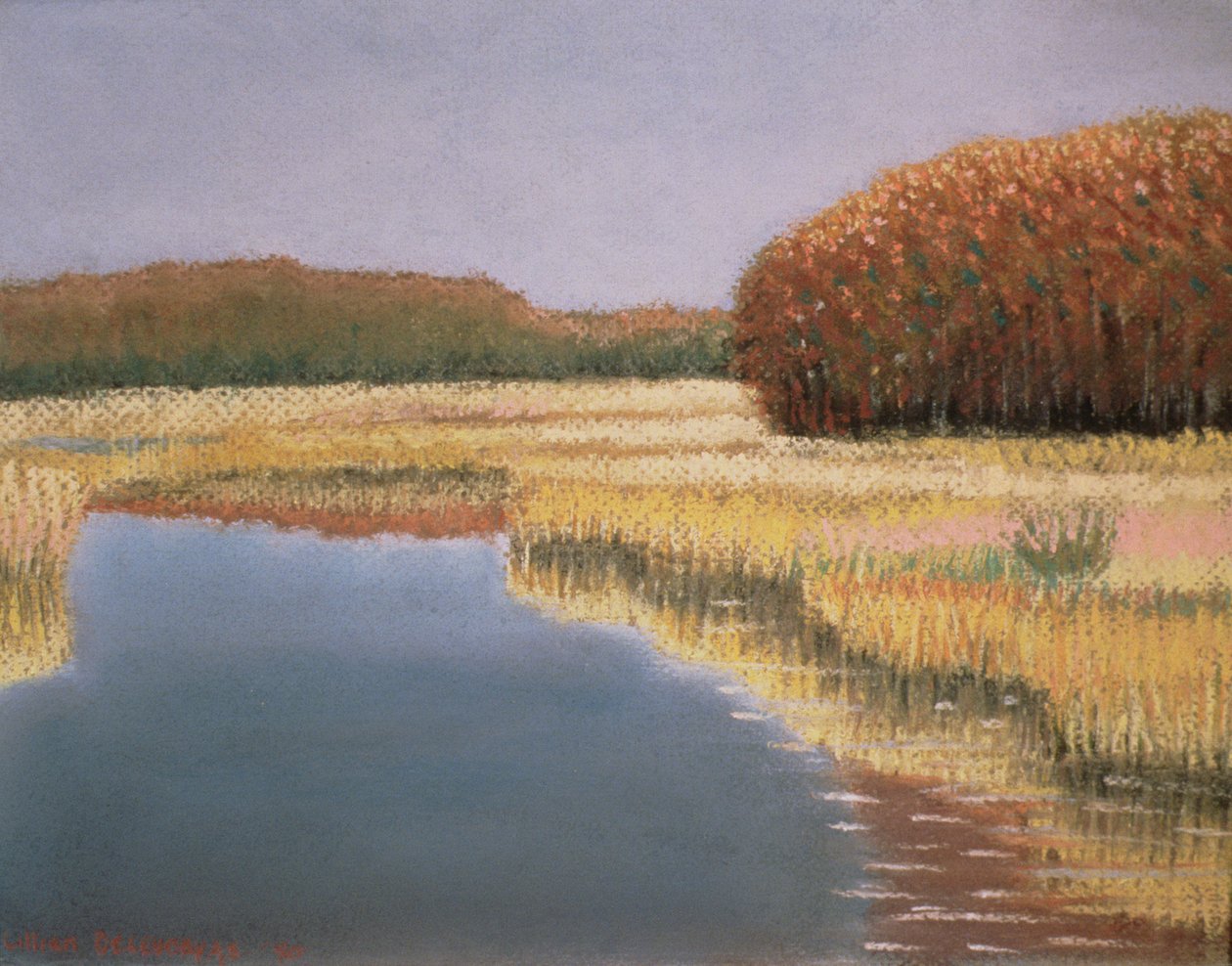 New England Autumn, 1990 alkotó: Lillian Delevoryas