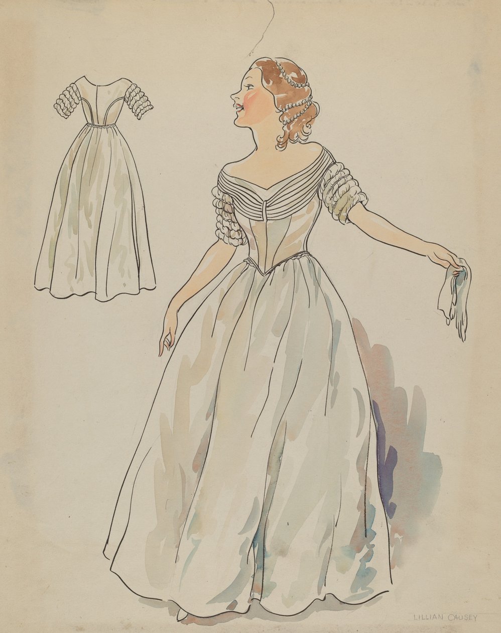 ruha, c. 1936. alkotó: Lillian Causey
