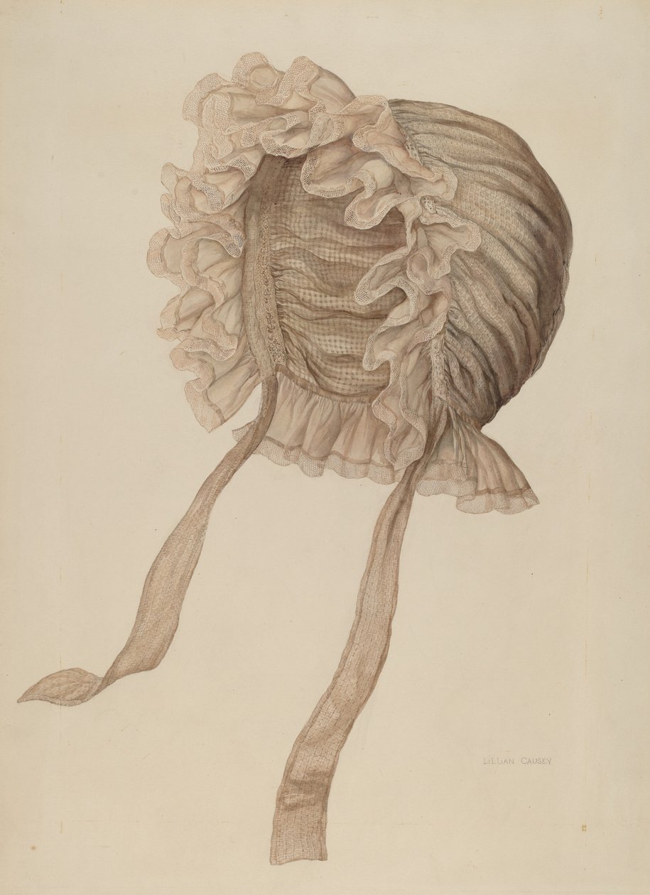 Éjszakai sapka, c. 1940. alkotó: Lillian Causey