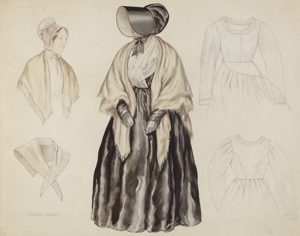 Shaker ruha alkotó: Lillian Causey