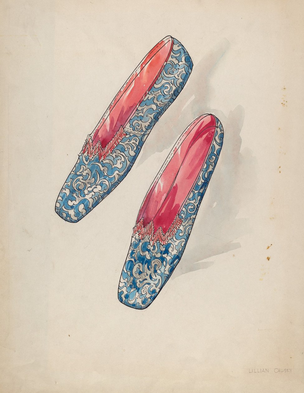 Női cipők, c. 1936. alkotó: Lillian Causey