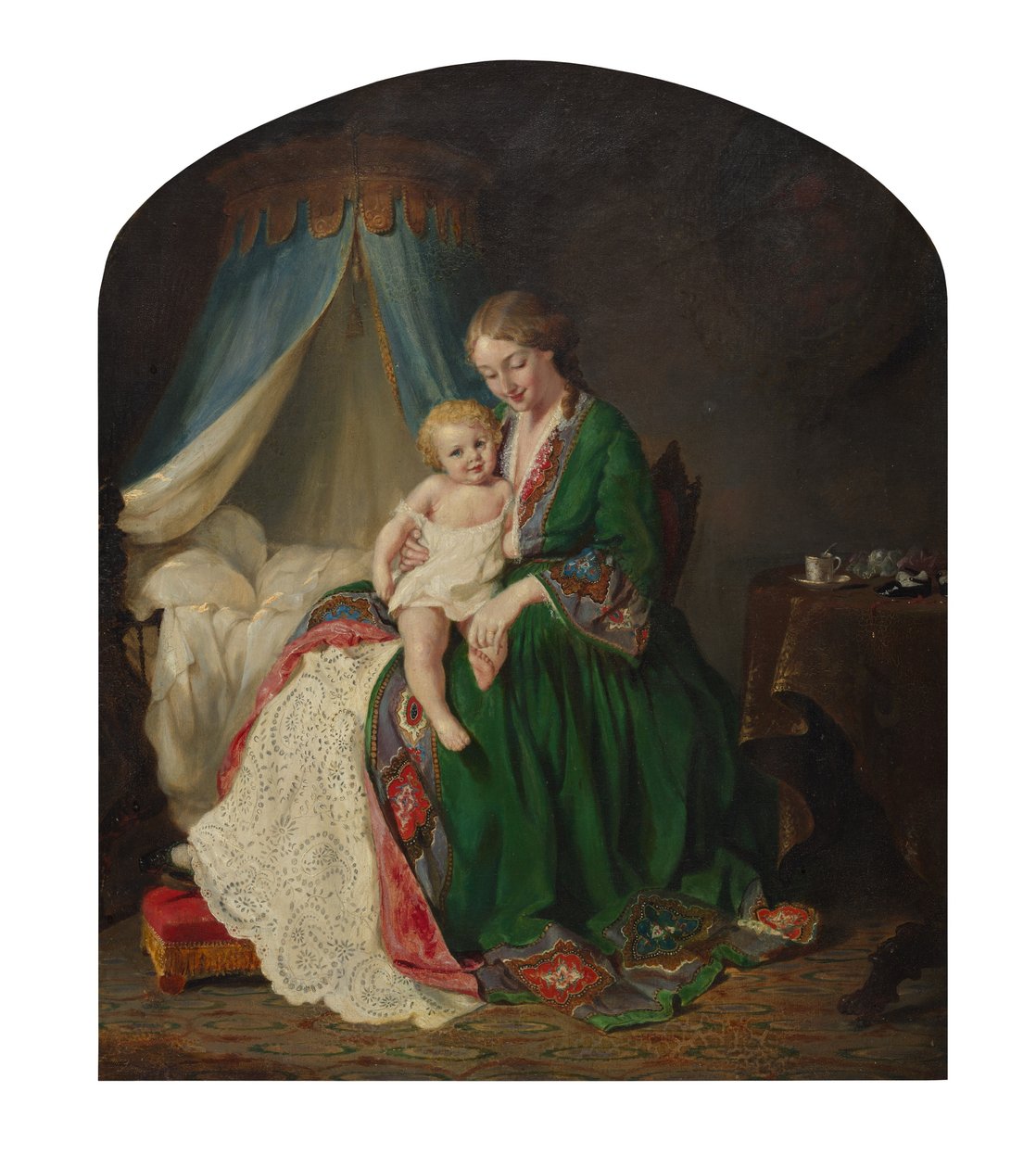 Ez a kismalac a piacra ment, c. 1857. alkotó: Lilly Martin Spencer
