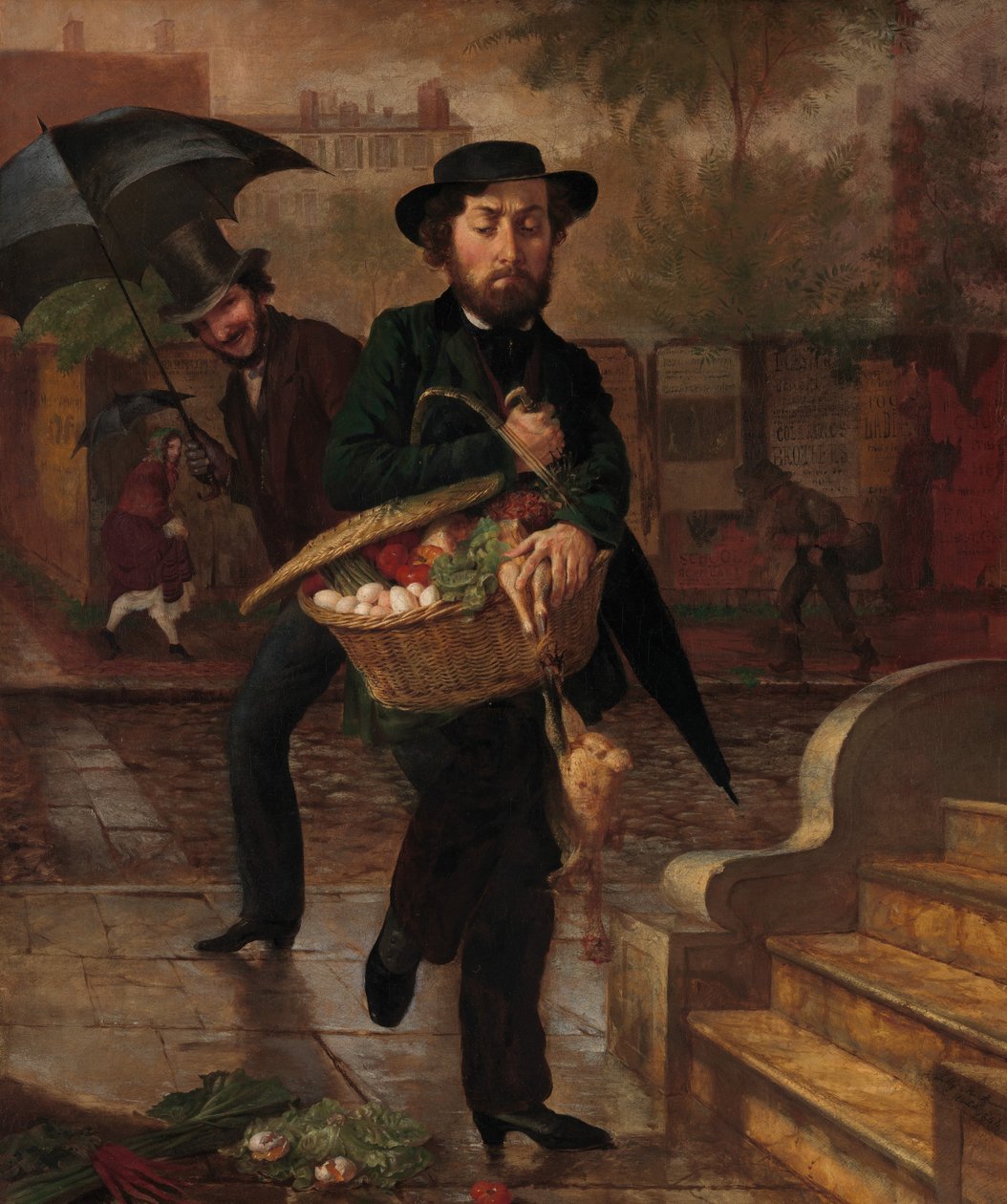 Fiatal férj: Első marketing, 1854. alkotó: Lilly Martin Spencer