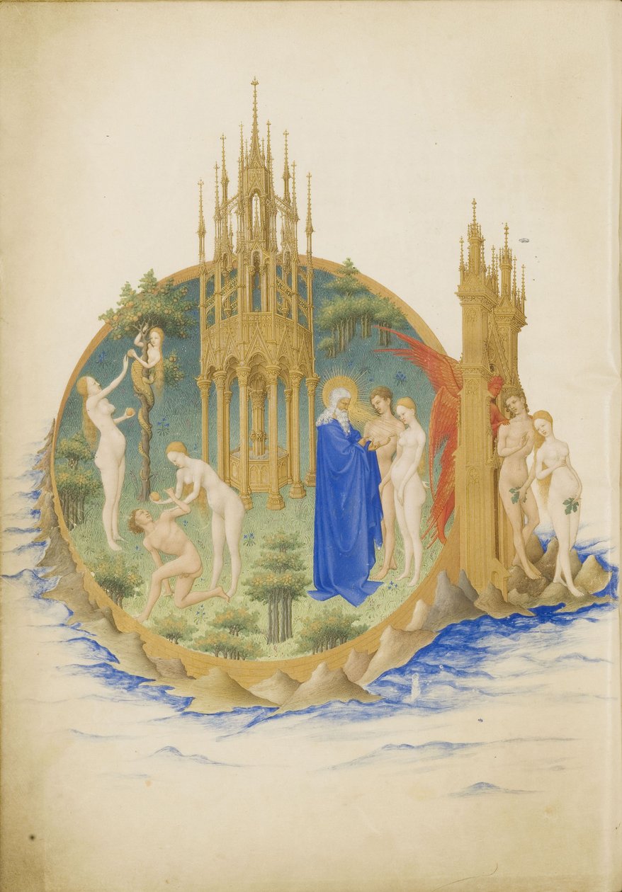 Édenkert A Berry herceg nagyon gazdag órái alkotó: Limbourg Brothers
