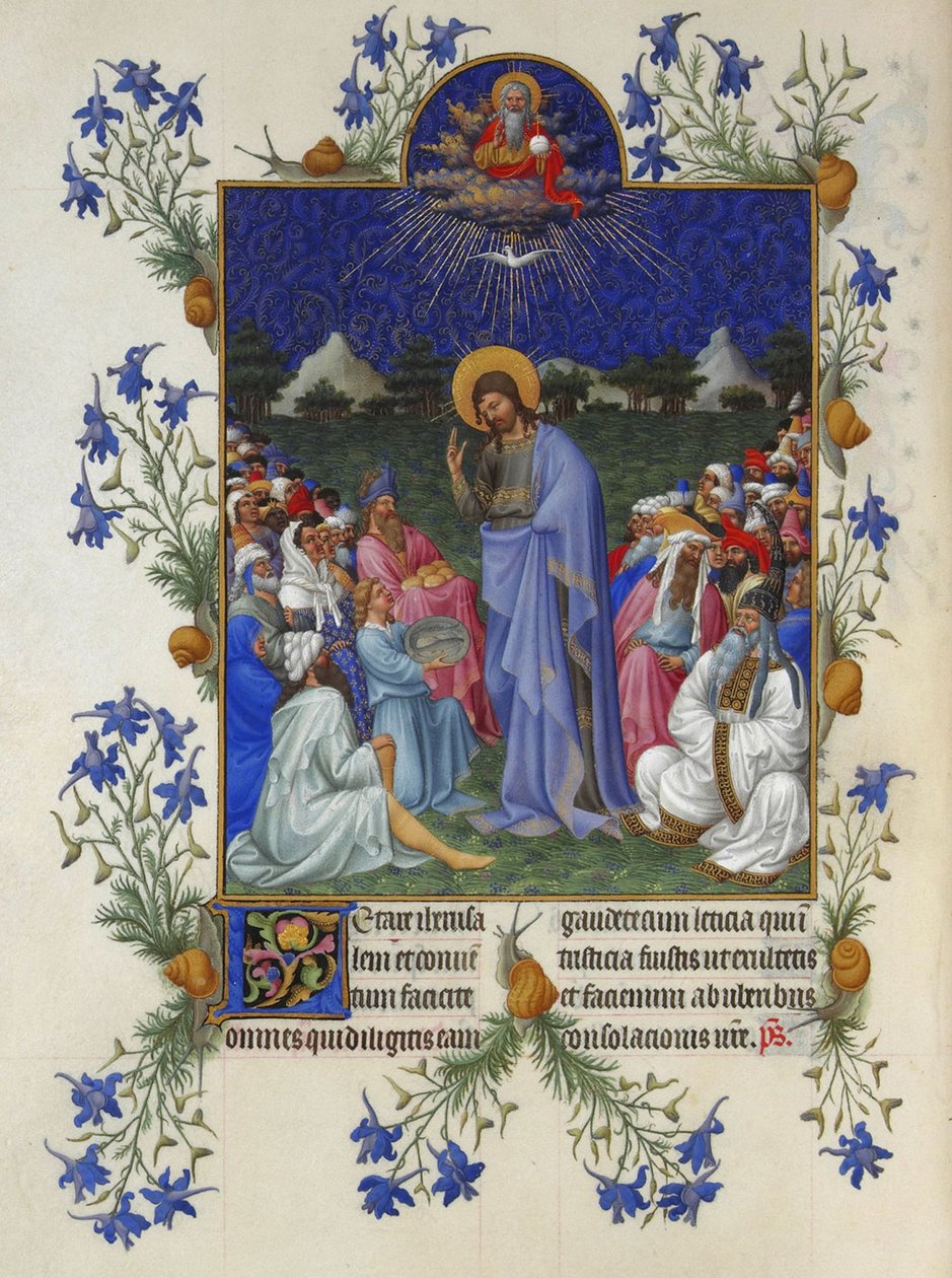 Très Riches Heures du Duc de Berry – A sokaság táplálása alkotó: Limbourg Brothers