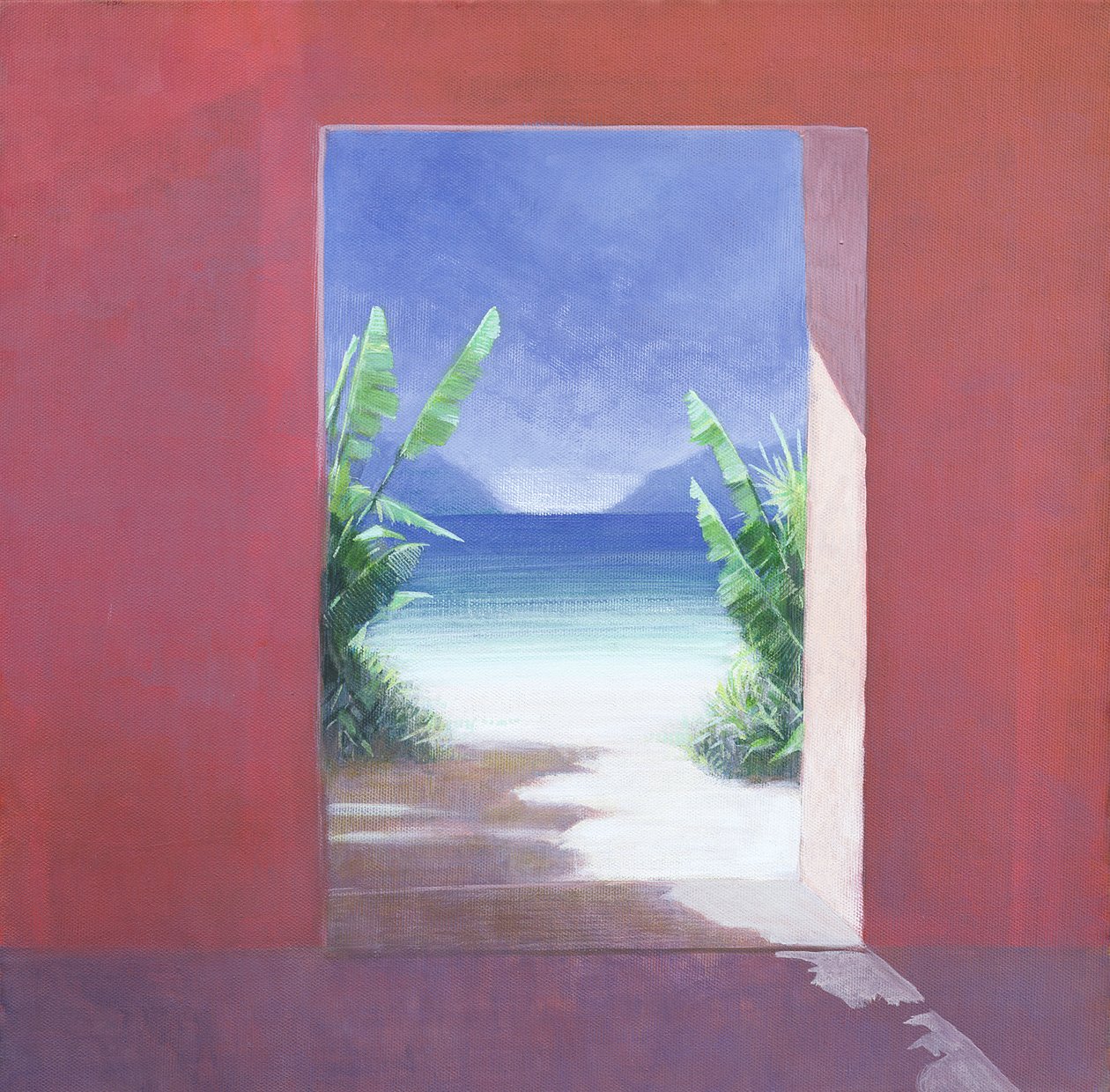 Banana Palms, 2005 (akril, vászon) alkotó: Lincoln Seligman
