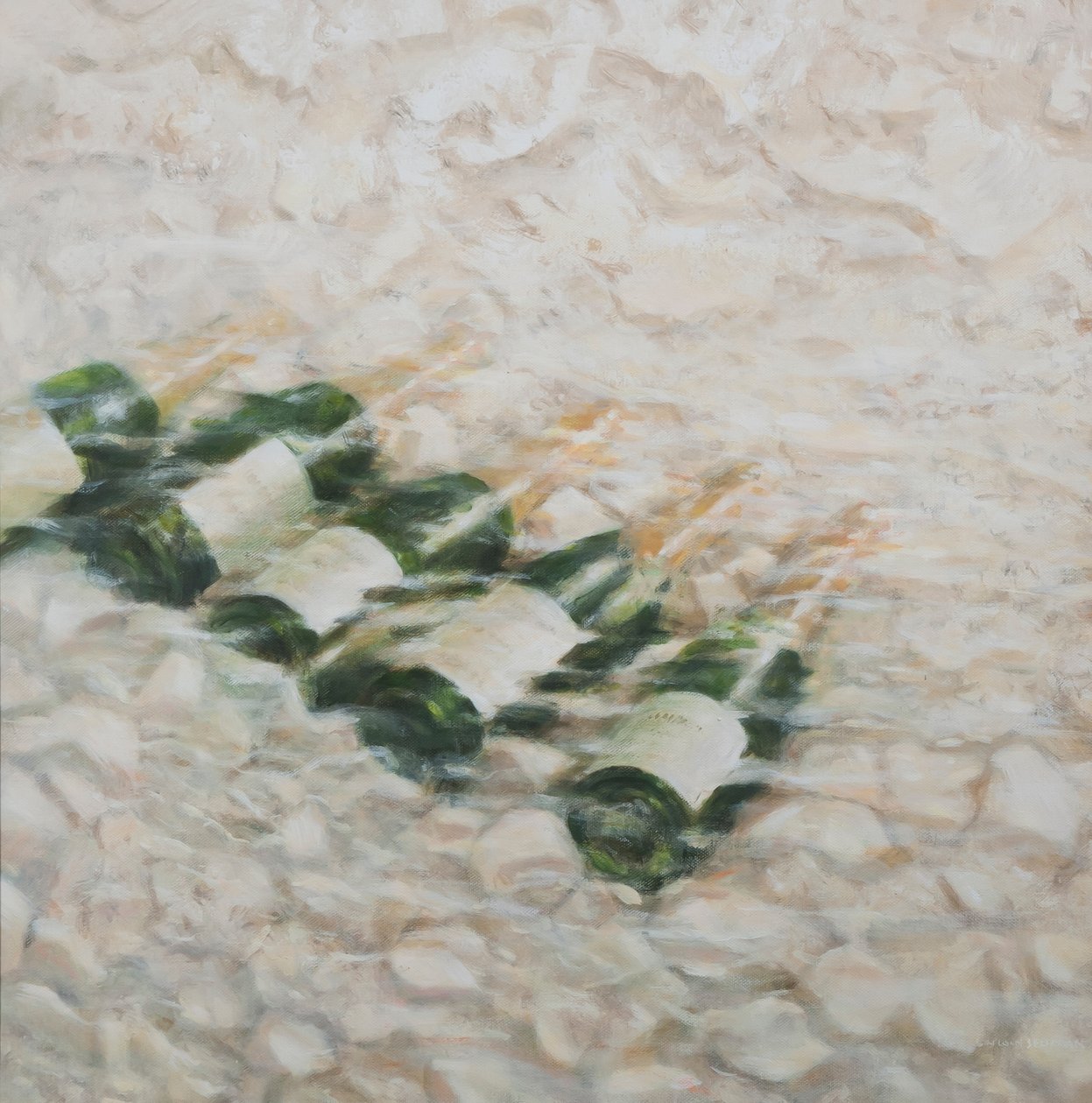 Champagne Cooling, 2012 (akril, vászon) alkotó: Lincoln Seligman