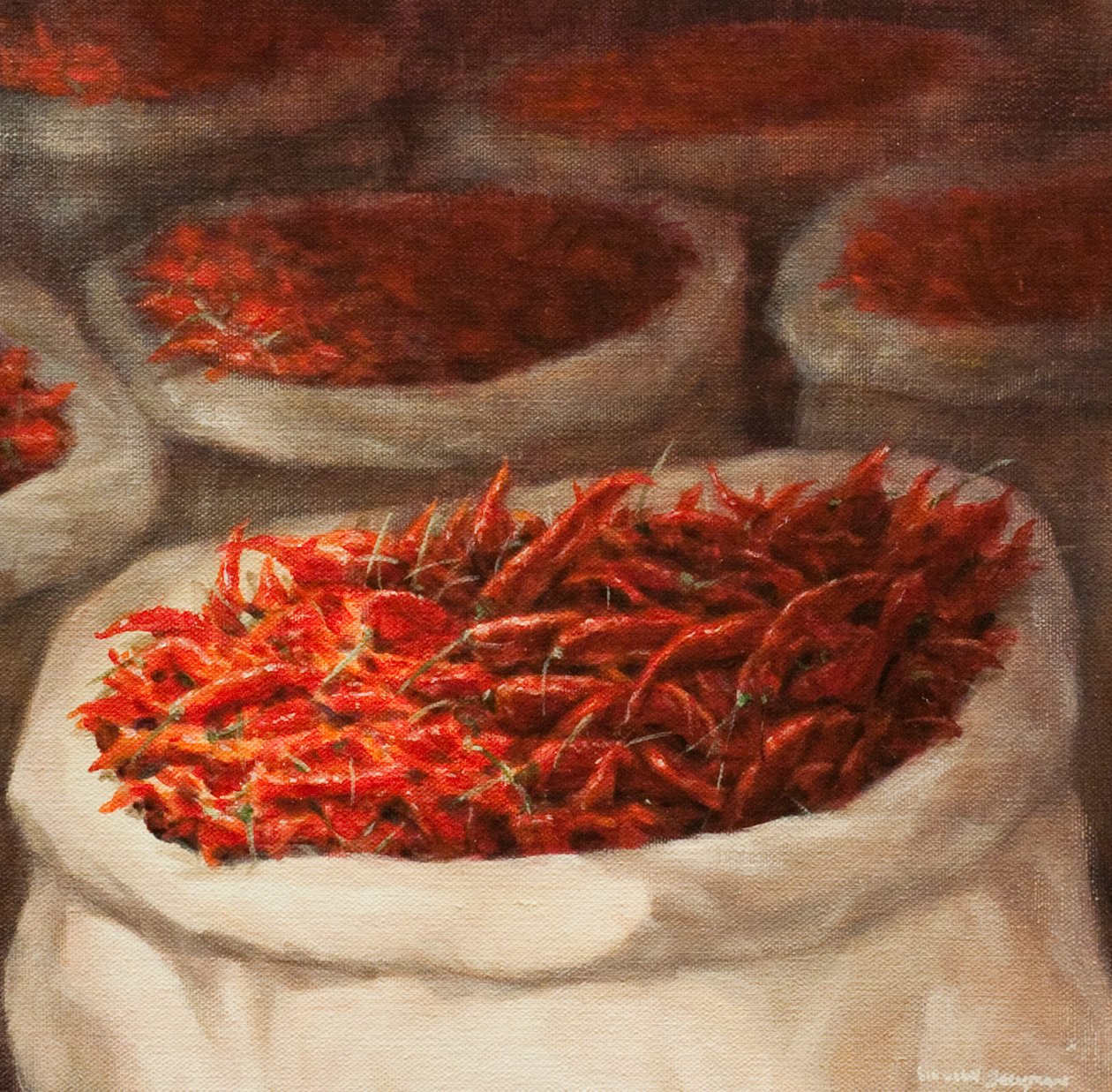 Chillis, 2010 (akril, vászon) alkotó: Lincoln Seligman