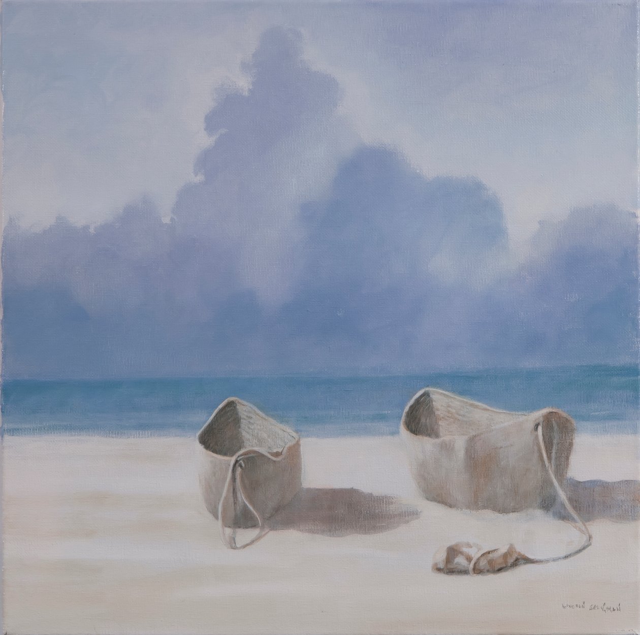 Halászdogár, Kilifi, 2012 (akril, vászon) alkotó: Lincoln Seligman