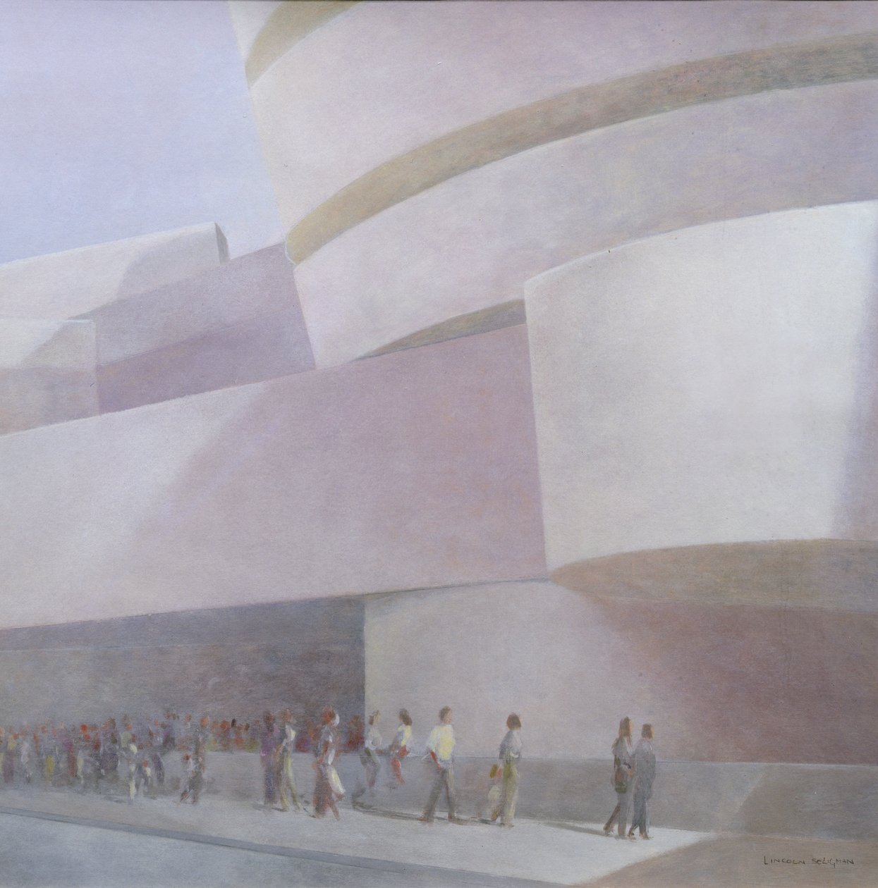 Guggenheim Múzeum, New York, 2004 (akril, vászon) alkotó: Lincoln Seligman