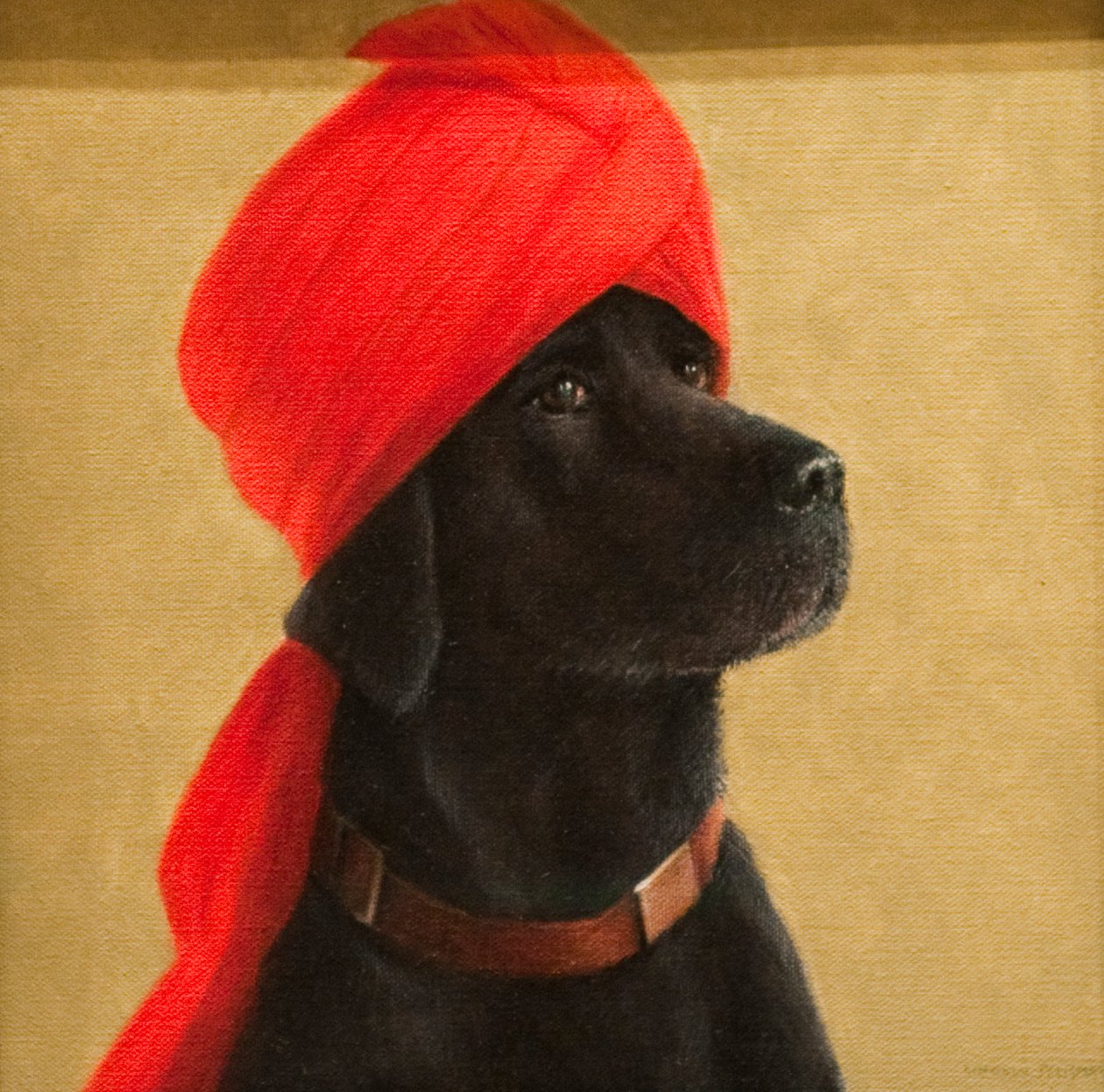 Elgondolkodó maharadzsa, 2010 (akril, vászon) alkotó: Lincoln Seligman