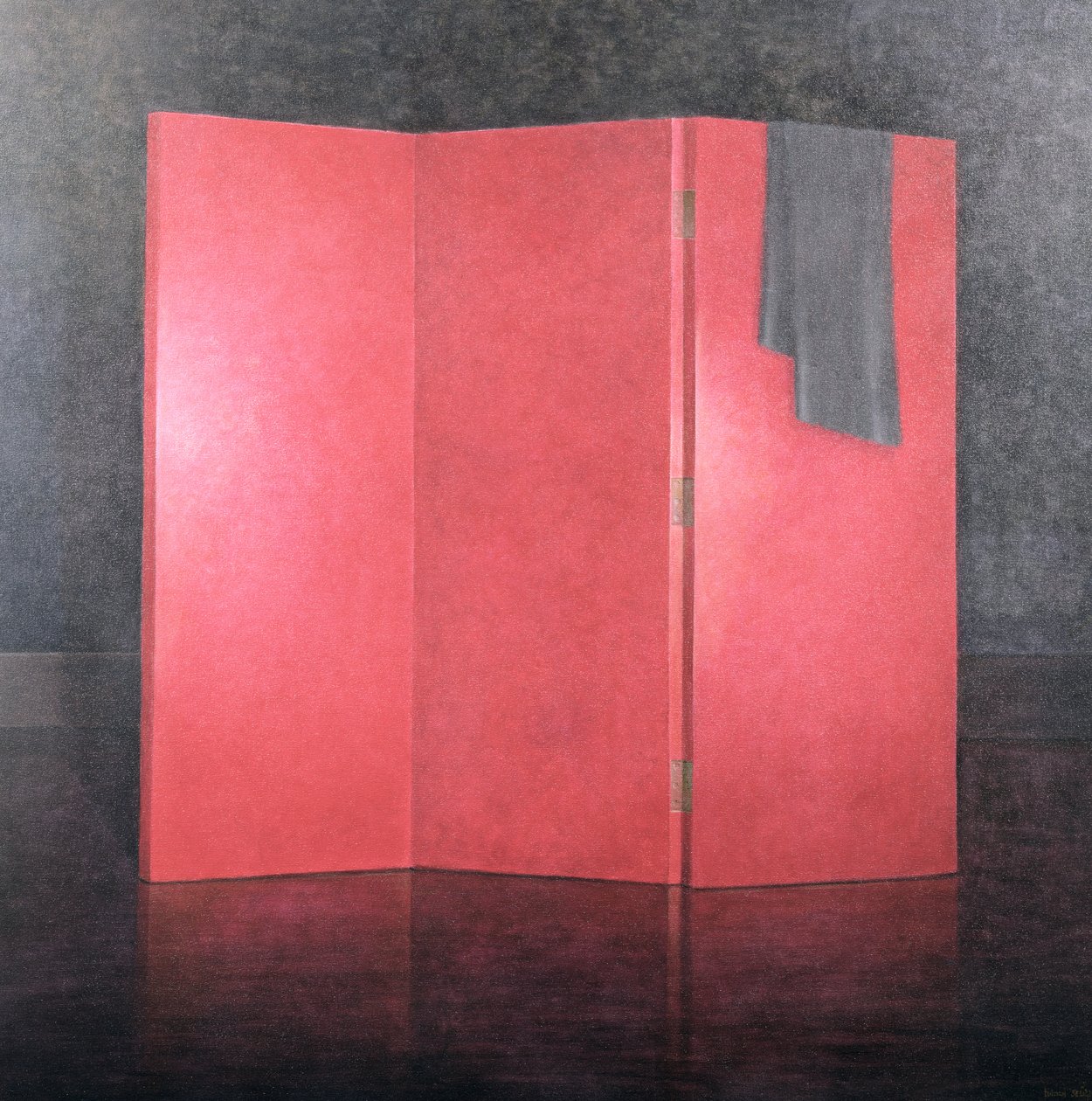 Red Screen, 2005 (akril, vászon) alkotó: Lincoln Seligman