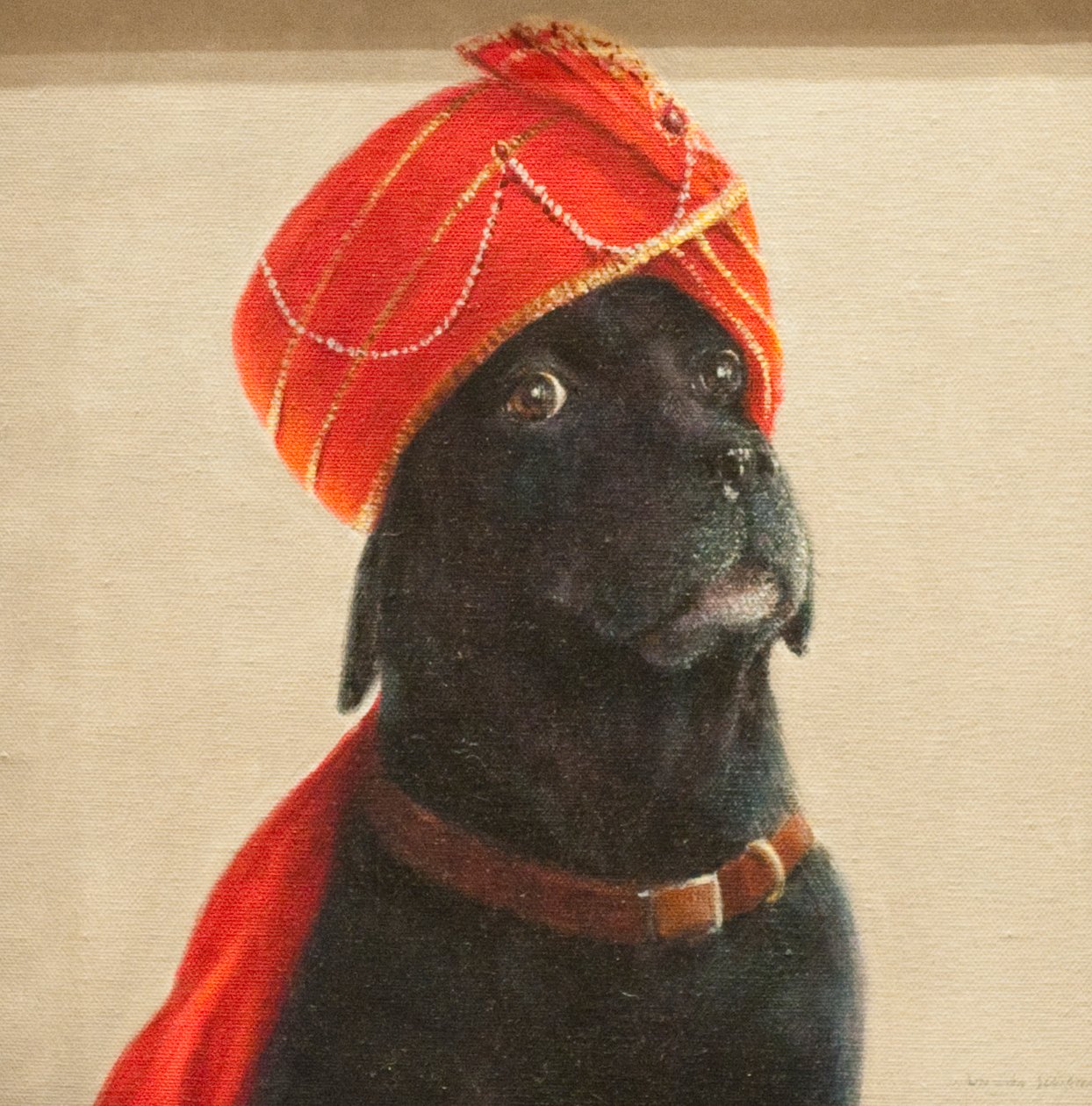 Visszahúzódó maharadzsa, 2010 (akril, vászon) alkotó: Lincoln Seligman