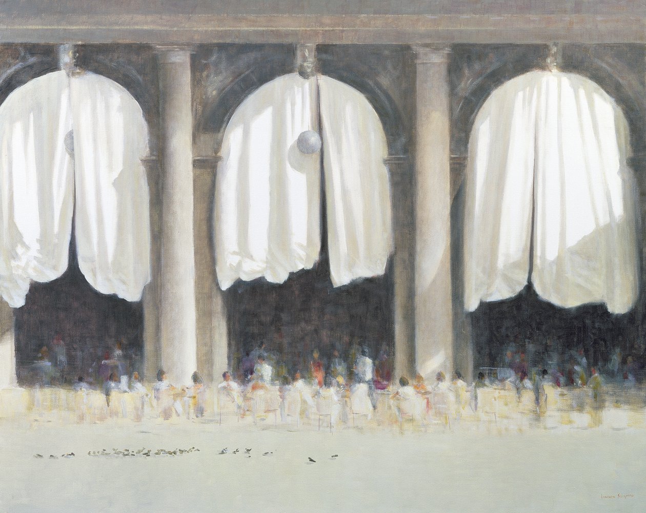 Szent Márk tér, Velence, 2005 (akril, vászon) alkotó: Lincoln Seligman