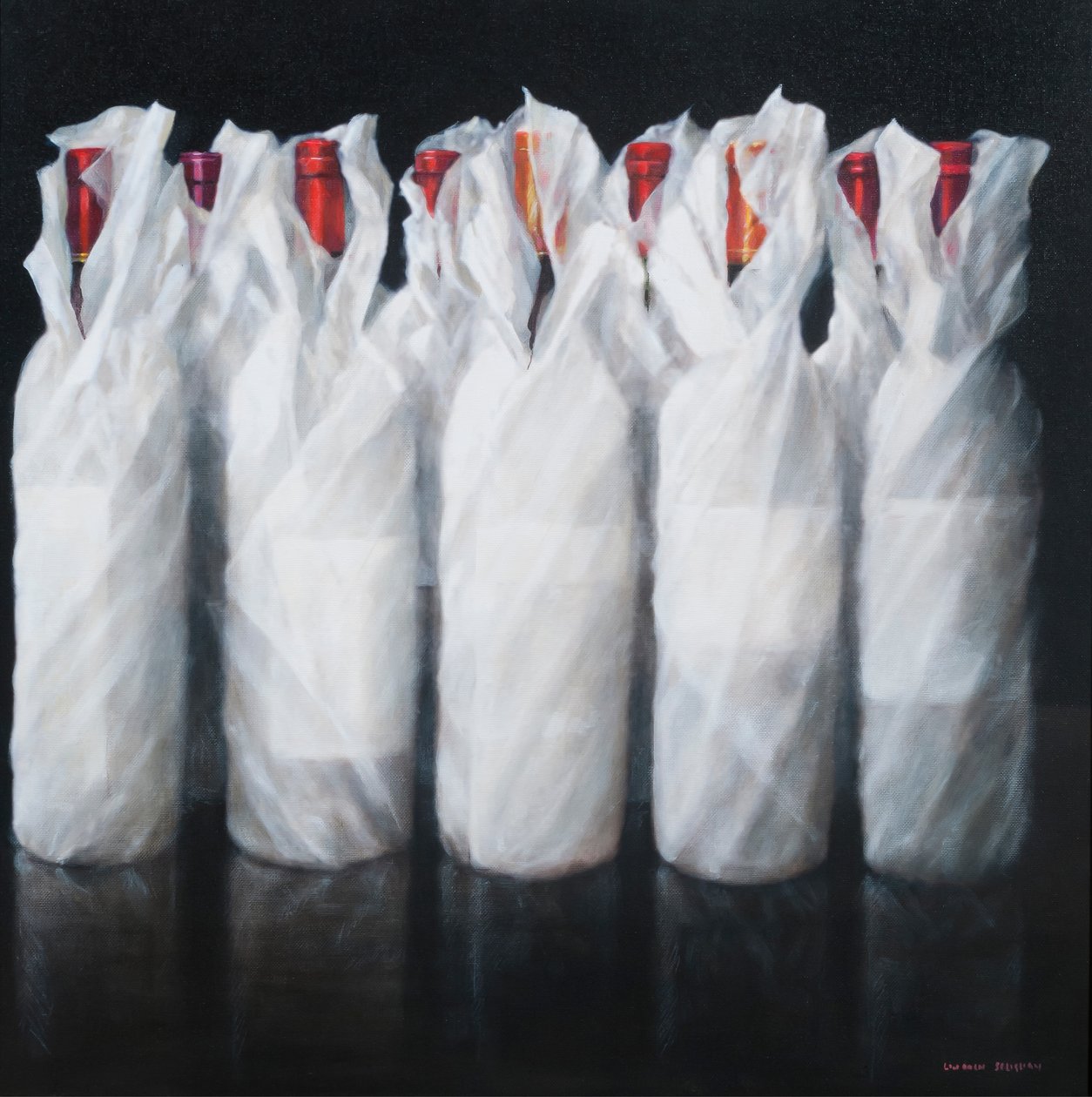 Fehér bor, 2012 (akril, vászon) alkotó: Lincoln Seligman