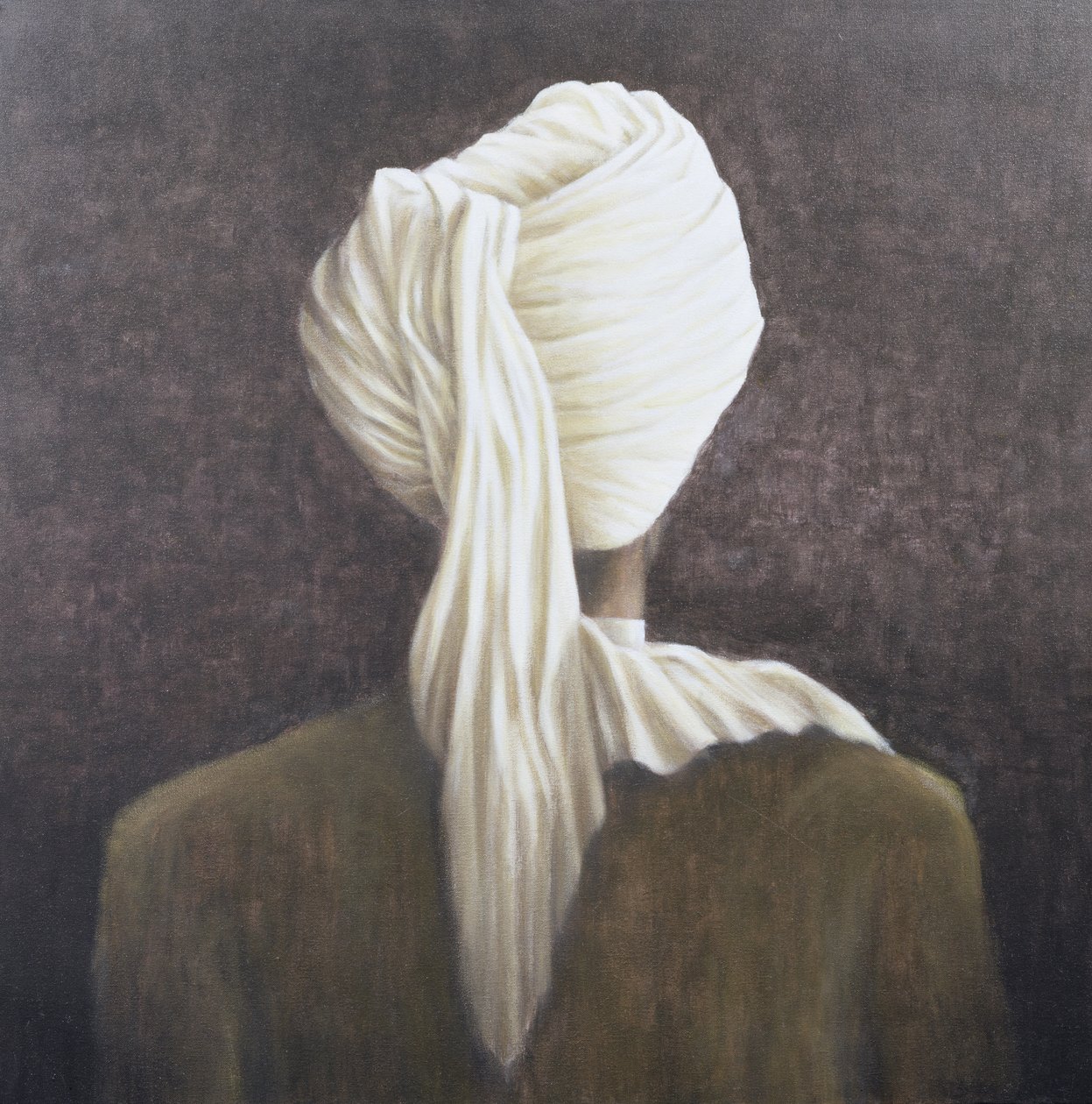 Fehér turbán, 2005 (akril, vászon) alkotó: Lincoln Seligman
