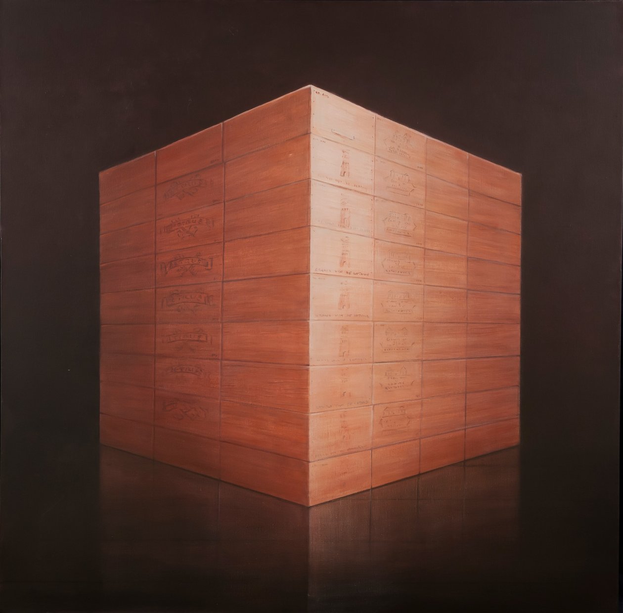Bortartók, 2012 (akril, vászon) alkotó: Lincoln Seligman