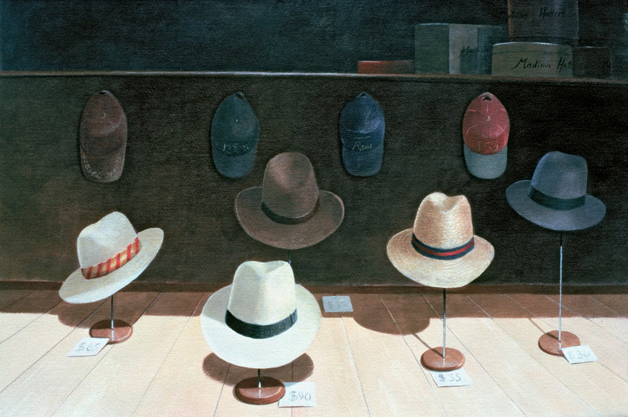 Kalapüzlet, 1990 alkotó: Lincoln Seligman