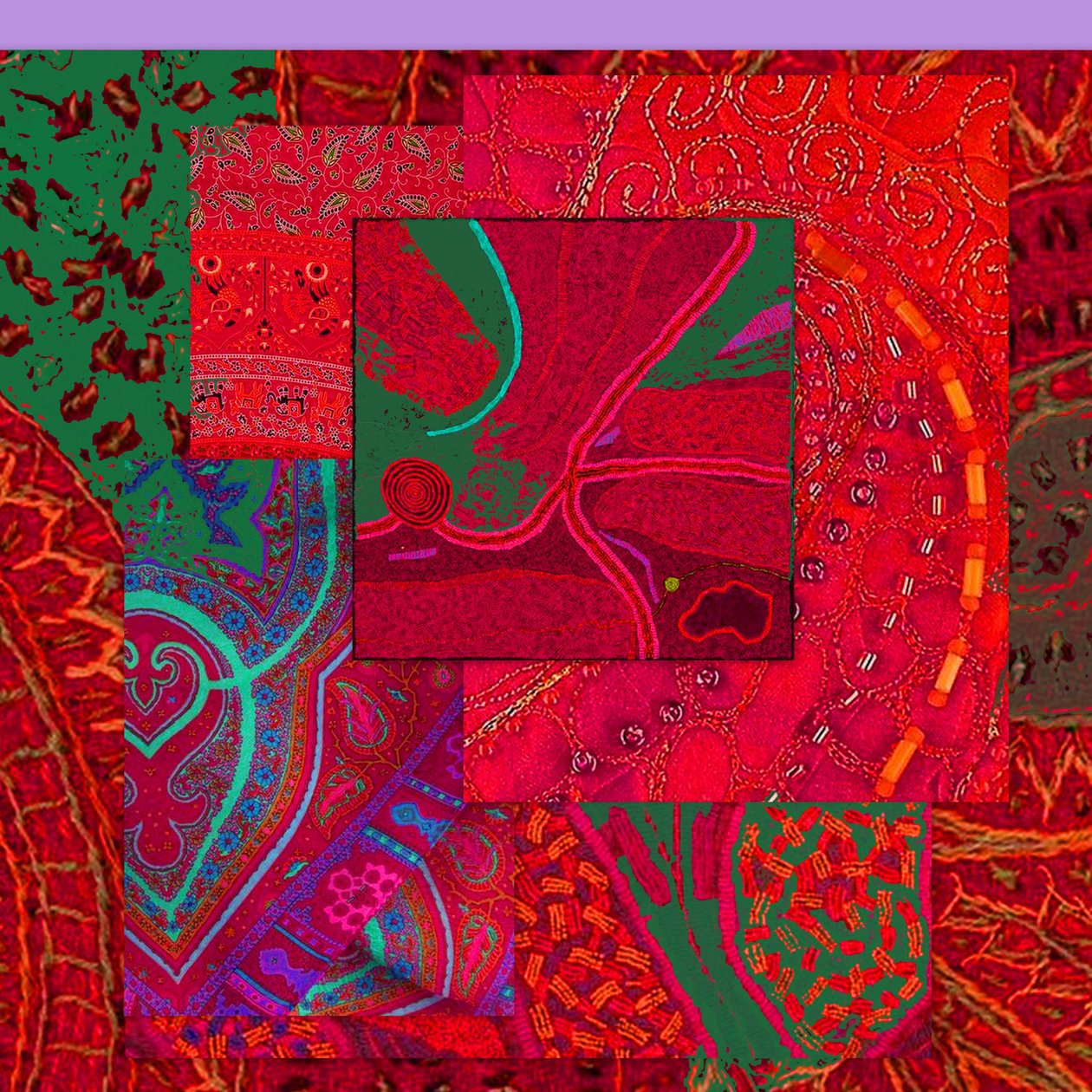 COLLAGE OF COLOR, 2018 (vegyes technika) alkotó: linda arthurs