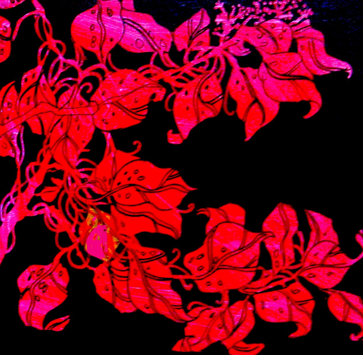 Red for William;s sister, 2017 (vegyes technika) alkotó: linda arthurs