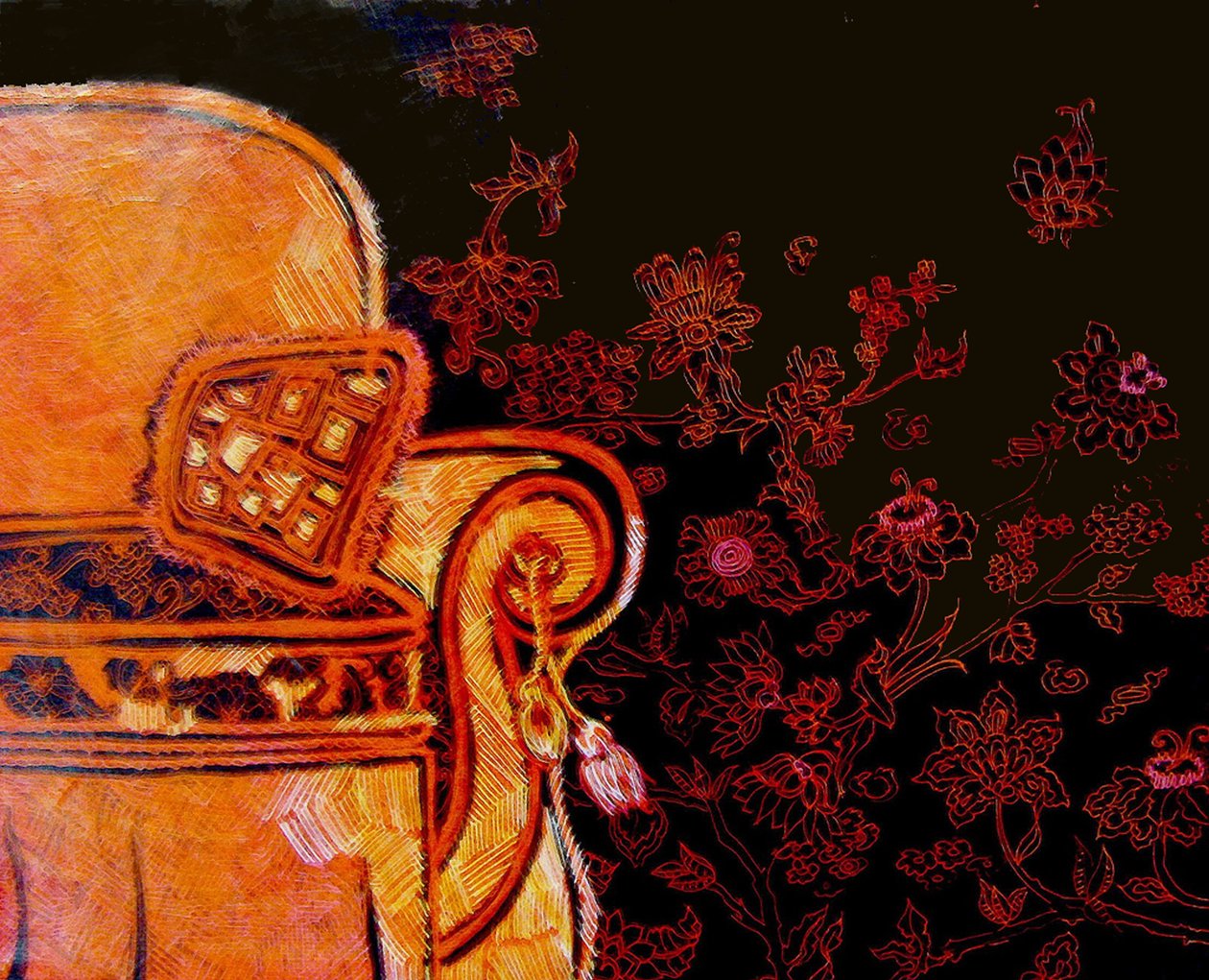 Rust Easy Chair, 2017 (vegyes technika) alkotó: linda arthurs