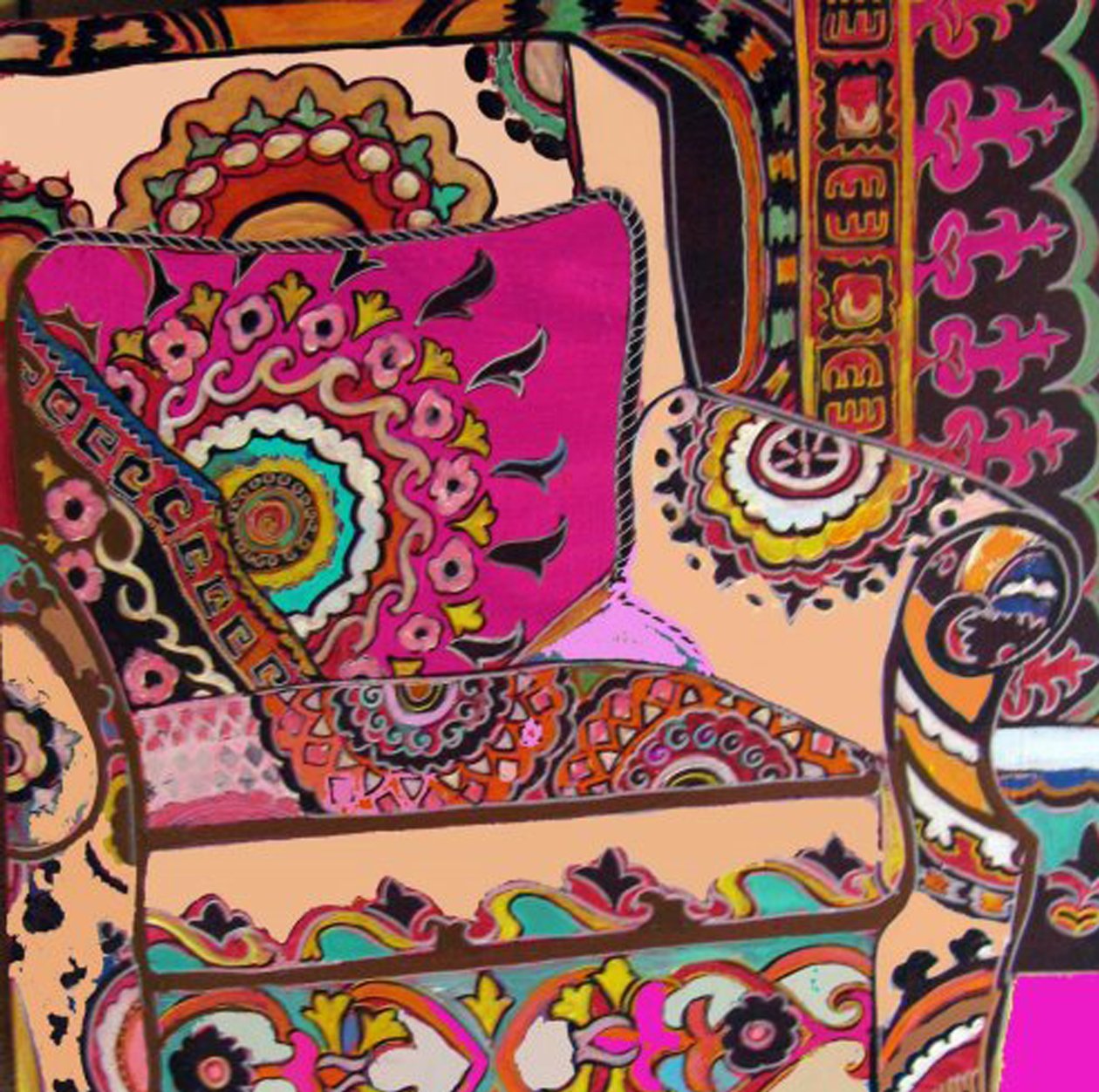 Suzani Chair, 2009 (vegyes technika) alkotó: linda arthurs