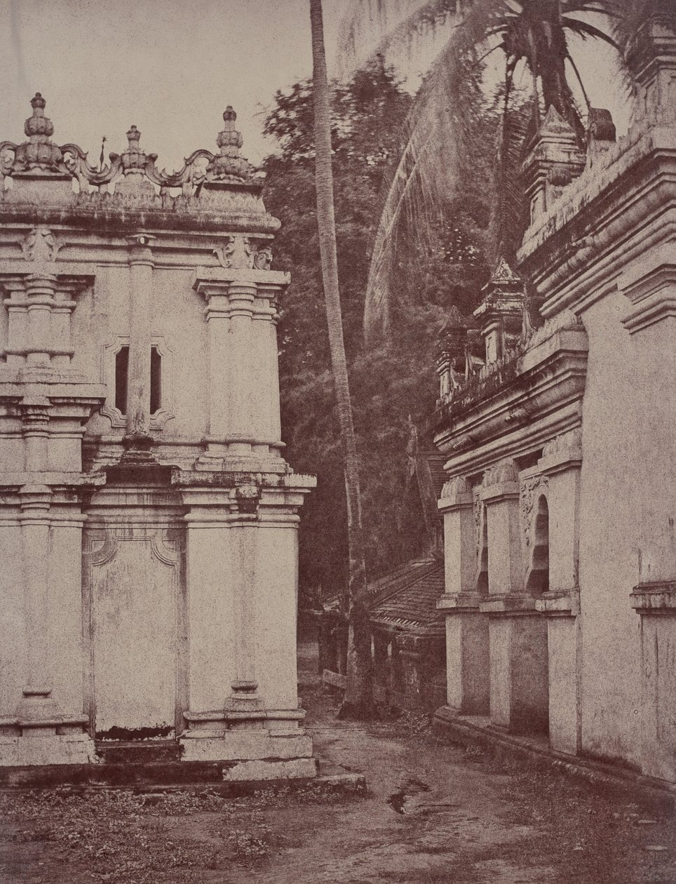 Amerapoora: Kilátás a pagodákra a szobor közelében alkotó: Linnaeus Tripe