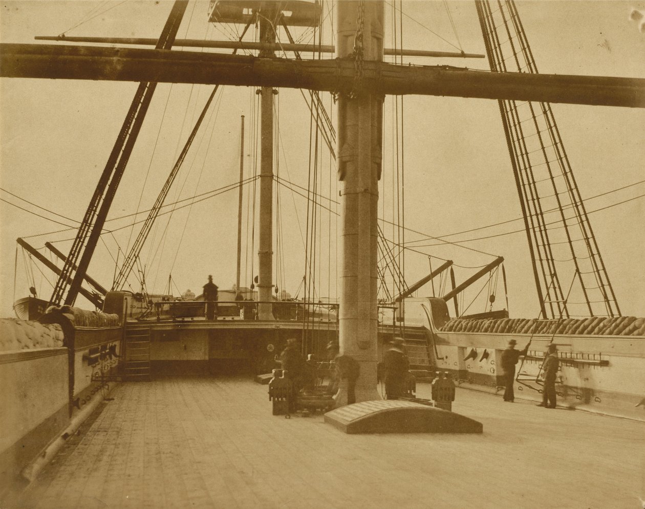 A HMS "Impregnable" fedélzete, 1852-1854 (fotó) alkotó: Linnaeus Tripe