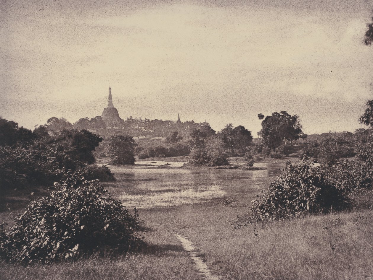 Rangoon: Kilátás a tó közelében alkotó: Linnaeus Tripe