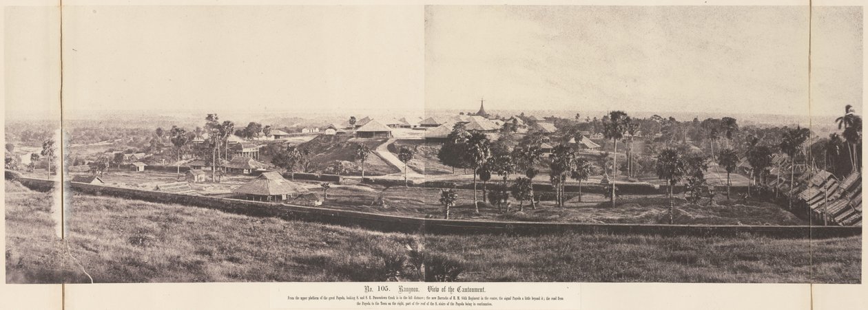 Rangoon: Kilátás a kantonra alkotó: Linnaeus Tripe